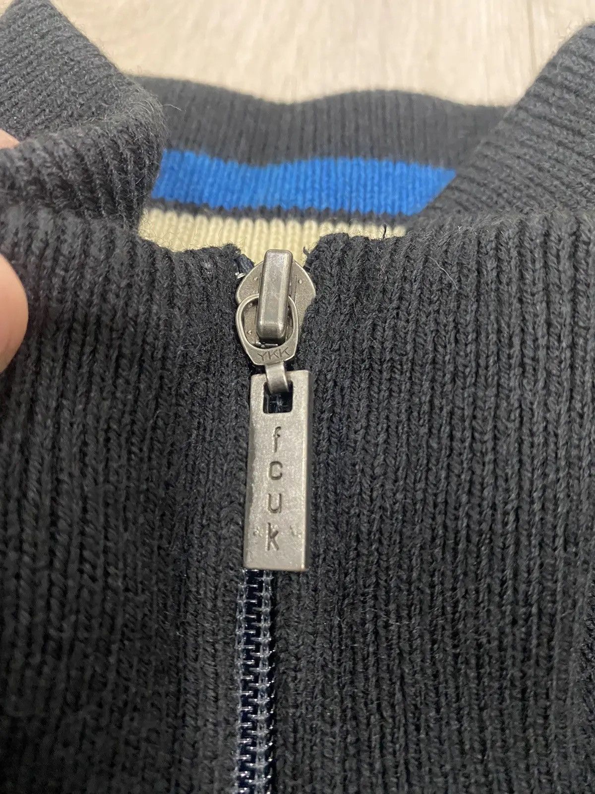 FCUK × French Connection × Vintage fcuk sweatshirt knitting stripe multicolour block style Size US M / EU 48-50 / 2 - 6 Thumbnail