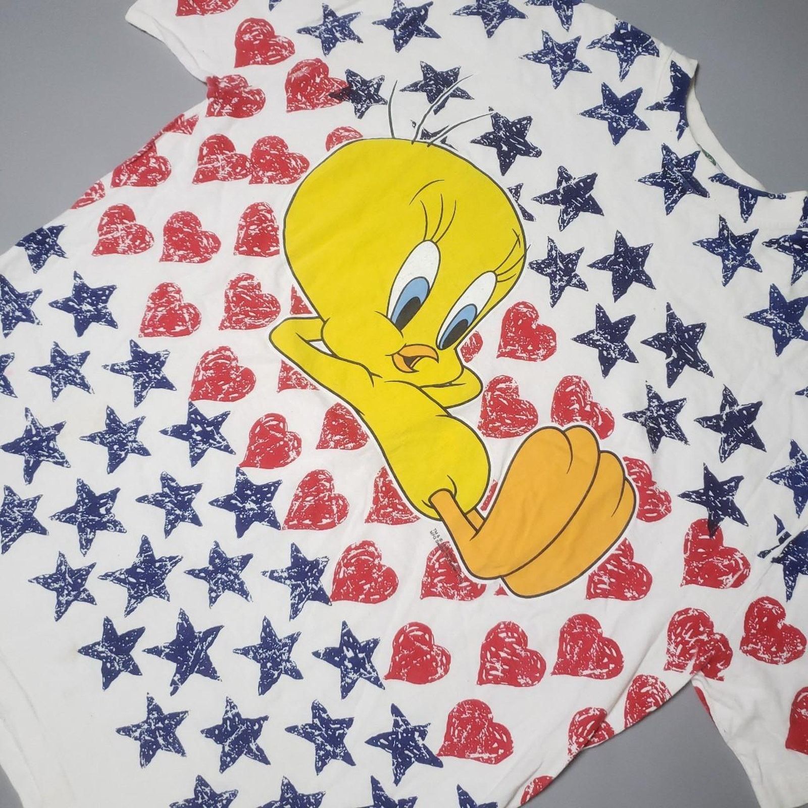 Vintage Vintage 90s Tweety Bird screen printed tee Womens 2XL Size XXL / US 16-18 / IT 52-54 - 3 Thumbnail