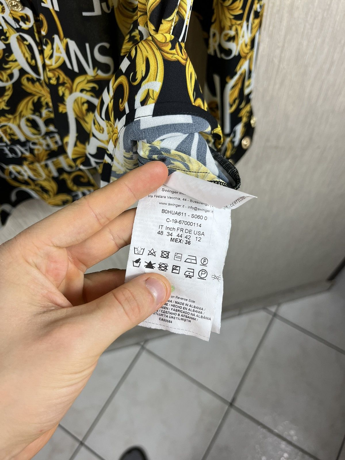 Versace × Versace Jeans Couture Versace Jeans Couture full print shirt gold details monogram Size US L / EU 52-54 / 3 - 21 Thumbnail
