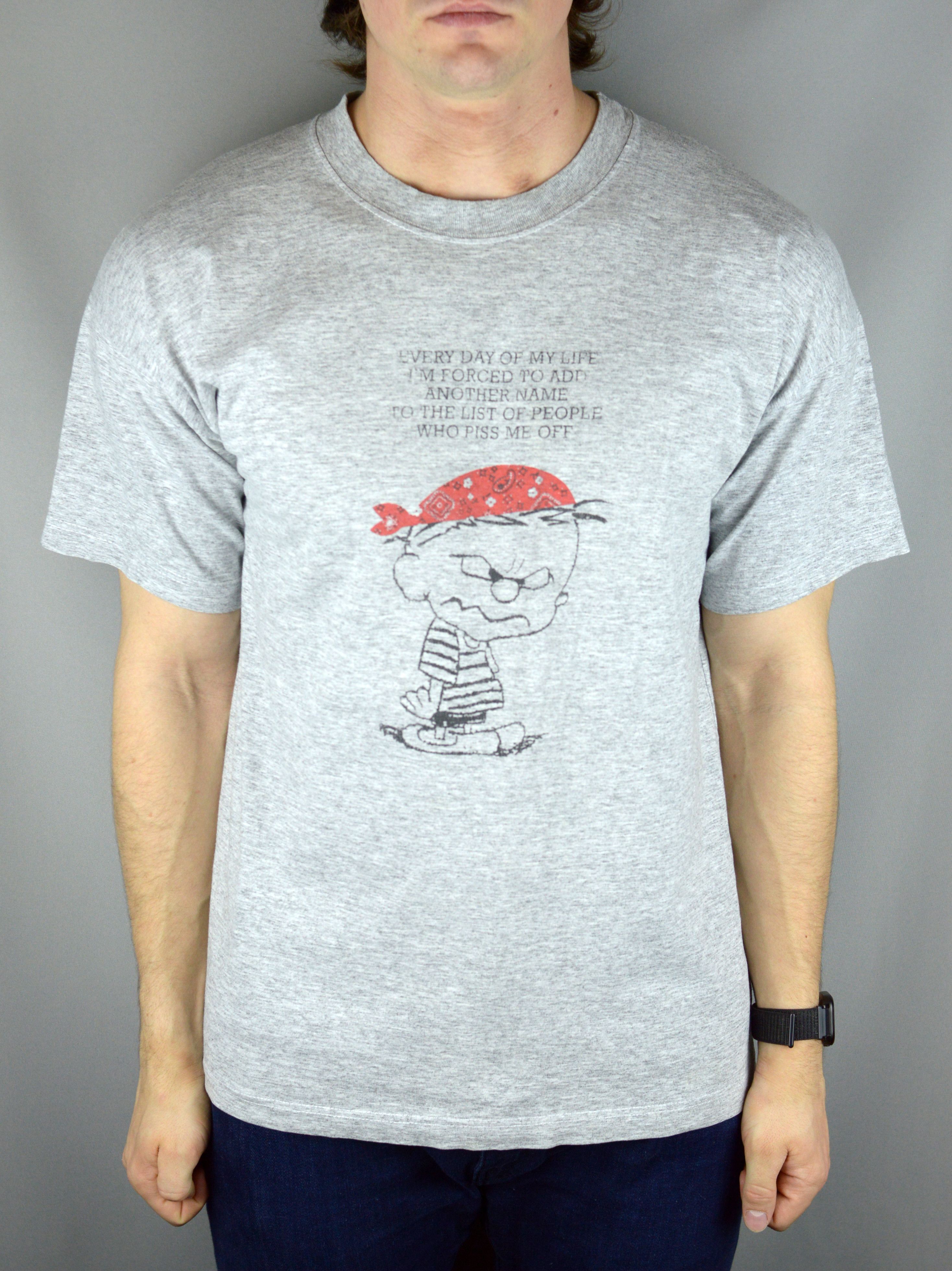 Vintage Vintage Calvin & Hobbes The List of People 90s t shirt Size US XL / EU 56 / 4 - 1 Thumbnail