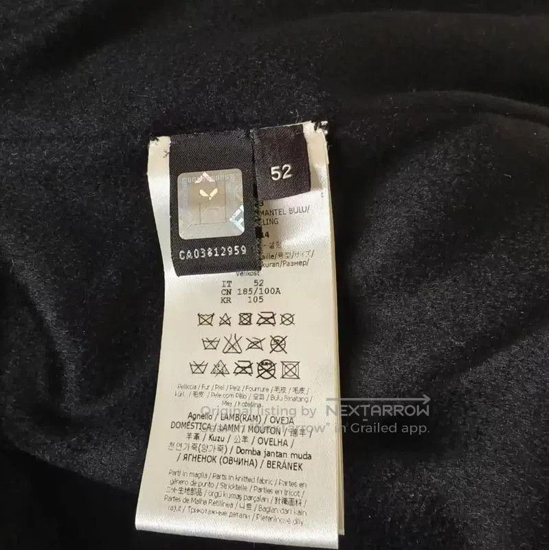 Fendi Fendi Black Wool Jacket with Colorful Logo . Size US XL / EU 56 / 4 - 6 Thumbnail