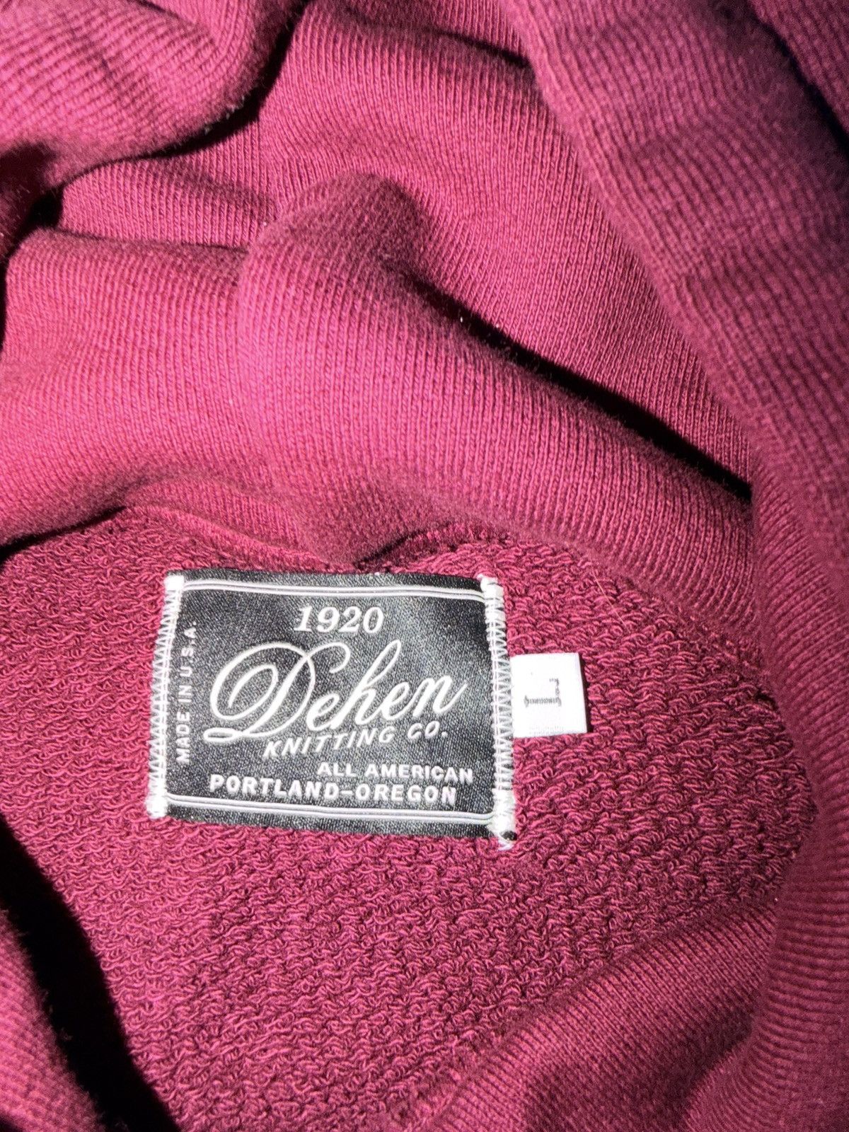 Dehen 1920 Dehen Burgundy Heavy Duty Hoodie Size Large Size US L / EU 52-54 / 3 - 2 Thumbnail