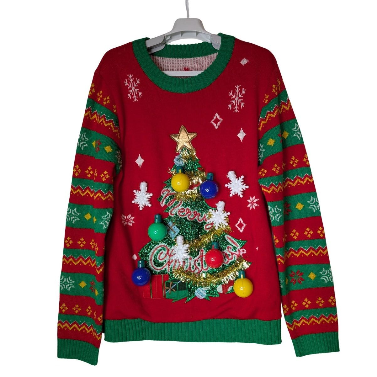 Unknown London Giggling Get Up Light Up Christmas Sweater L Like New Size L / US 10 / IT 46 - 3 Thumbnail