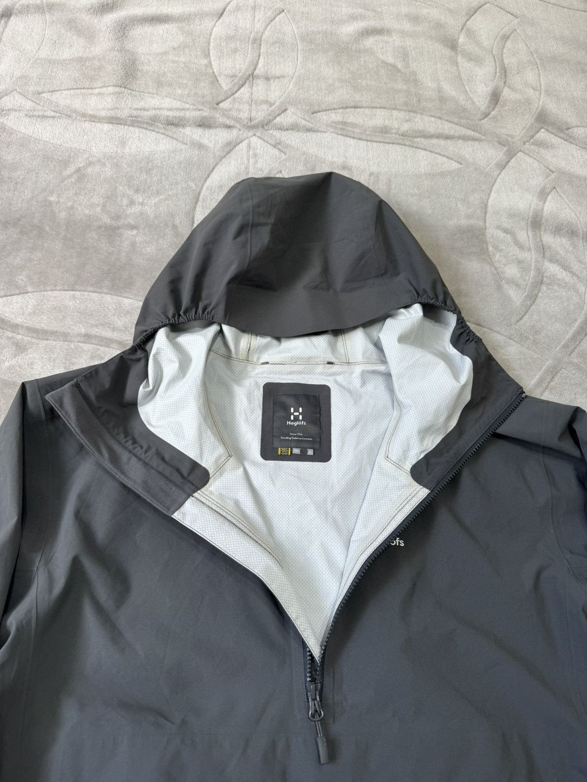 Haglofs Haglofs Sparv Proof Anorak Waterproof Jacket Grey size XL Size US XL / EU 56 / 4 - 9 Thumbnail