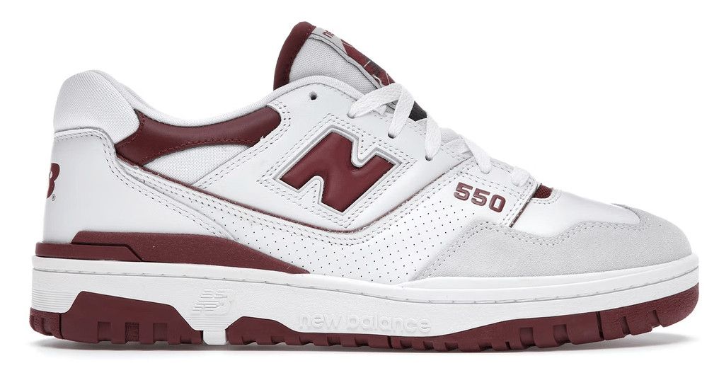 New Balance 550 Sea Salt Burgundy Size US 5.5 / EU 38 - 1 Preview