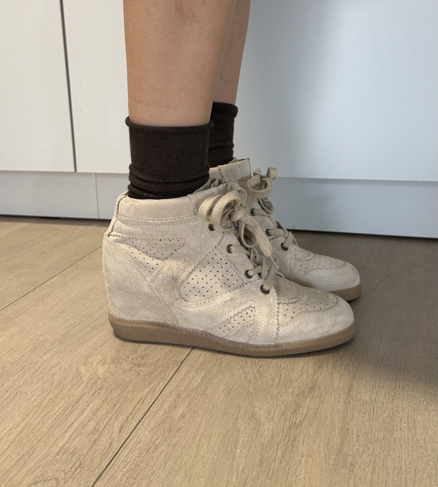 Vintage DDP Pavement Platform Suede Shoes 2000`s Y2k Marant Boots Size US 8 / IT 38 - 2 Thumbnail