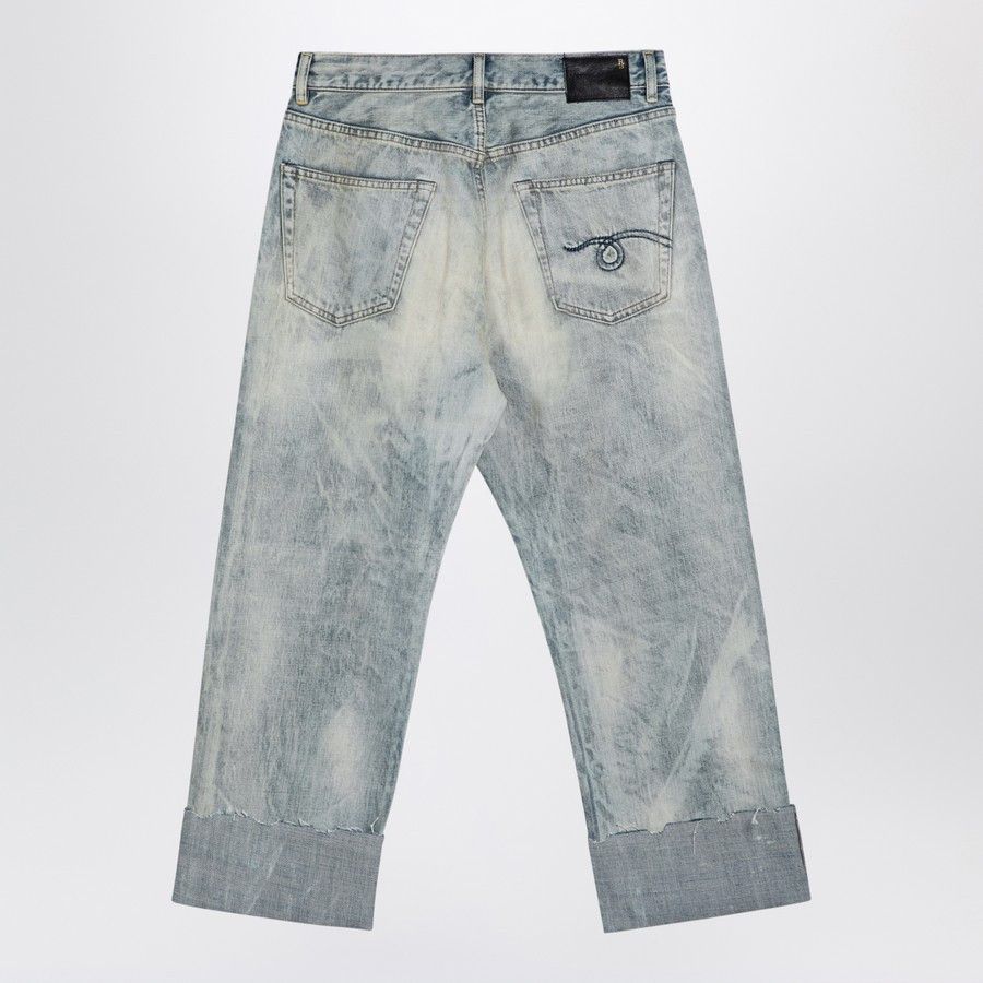 R13 o1d2blof0924 Denim Jeans in Light Blue Size 27" / US 4 / IT 40 - 2 Thumbnail