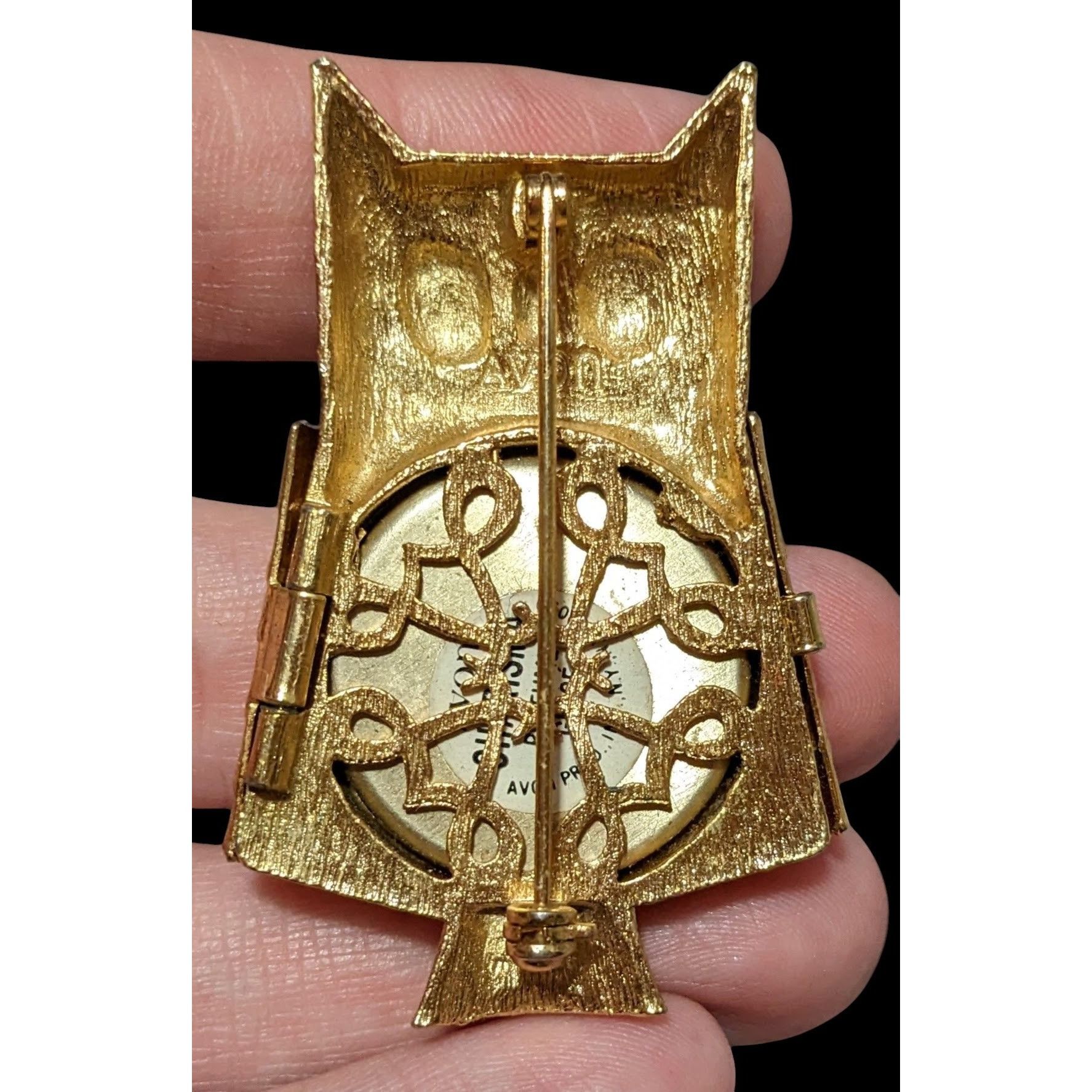 Other Vintage Avon Owl Gold Tone Solid Perfume Holder Size ONE SIZE - 4 Thumbnail