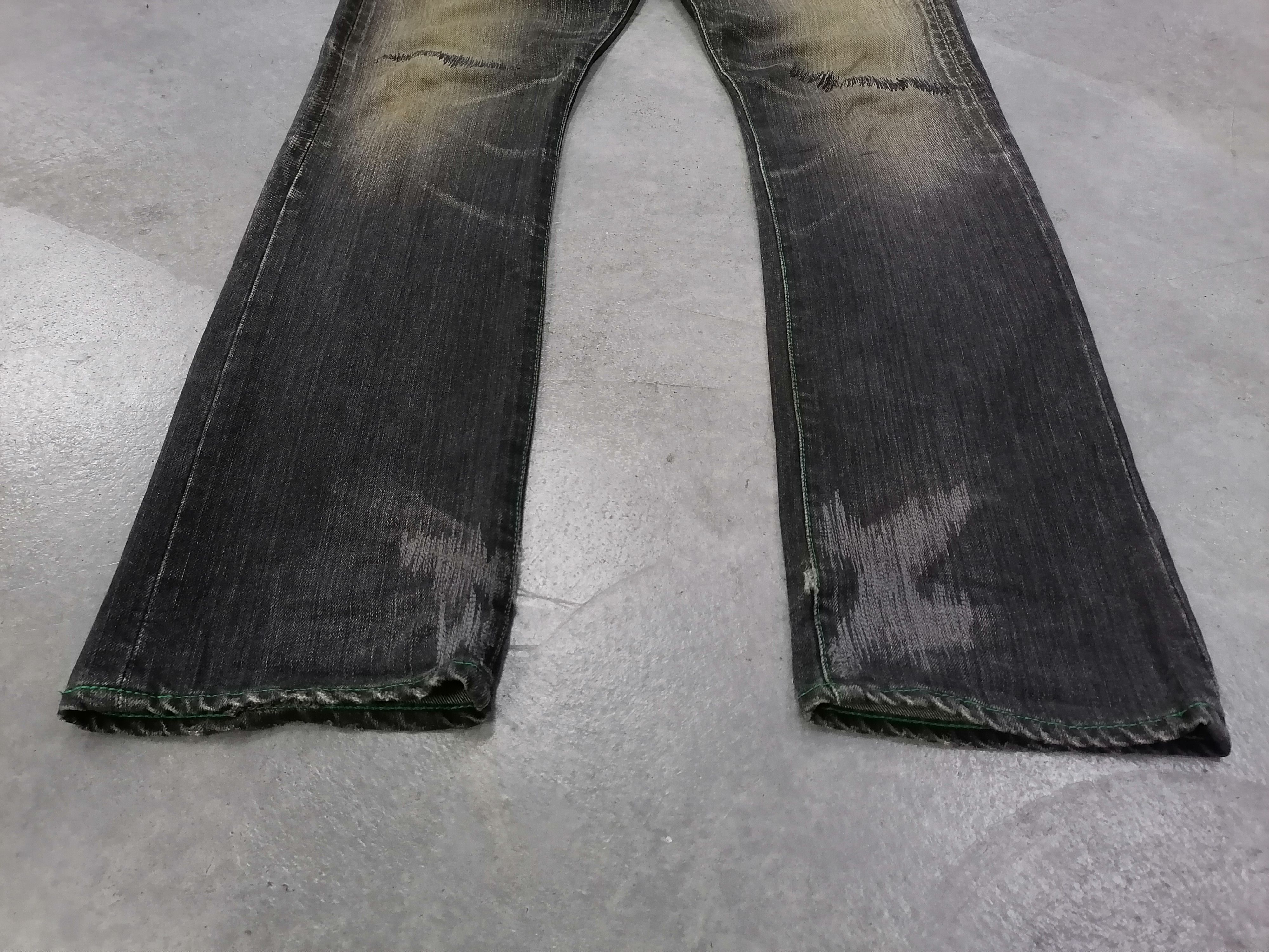 Japanese Brand × Swagger Trashed Jeans Swagger $30 Denim Pants Size US 33 - 2 Thumbnail
