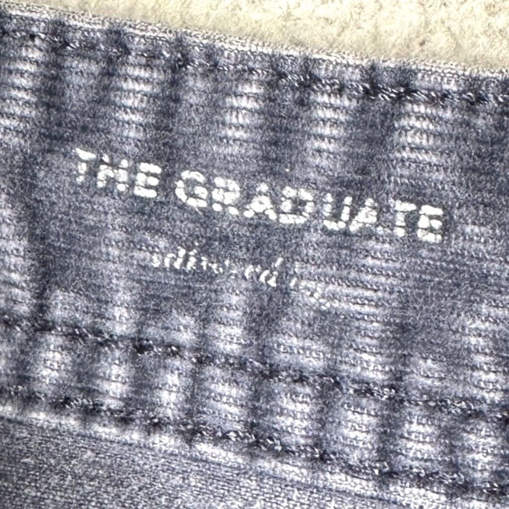 Vintage AG Adriano Goldschmied Pants Mens 32x34 The Graduate Corduroy Tailored Leg Gray Chino Slim Straight 5-Pocket Size US 32 / EU 48 - 5 Thumbnail