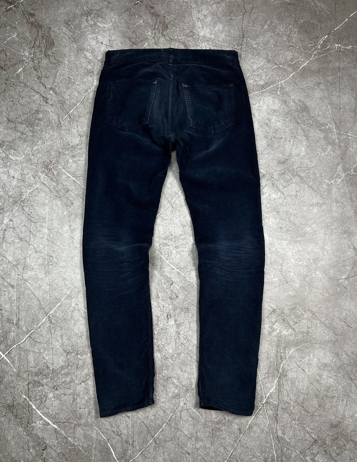 Acne Studios Acne Studios Skin 5 Cord Navy Velvet Courduroy Pants Size US 32 / EU 48 - 2 Thumbnail