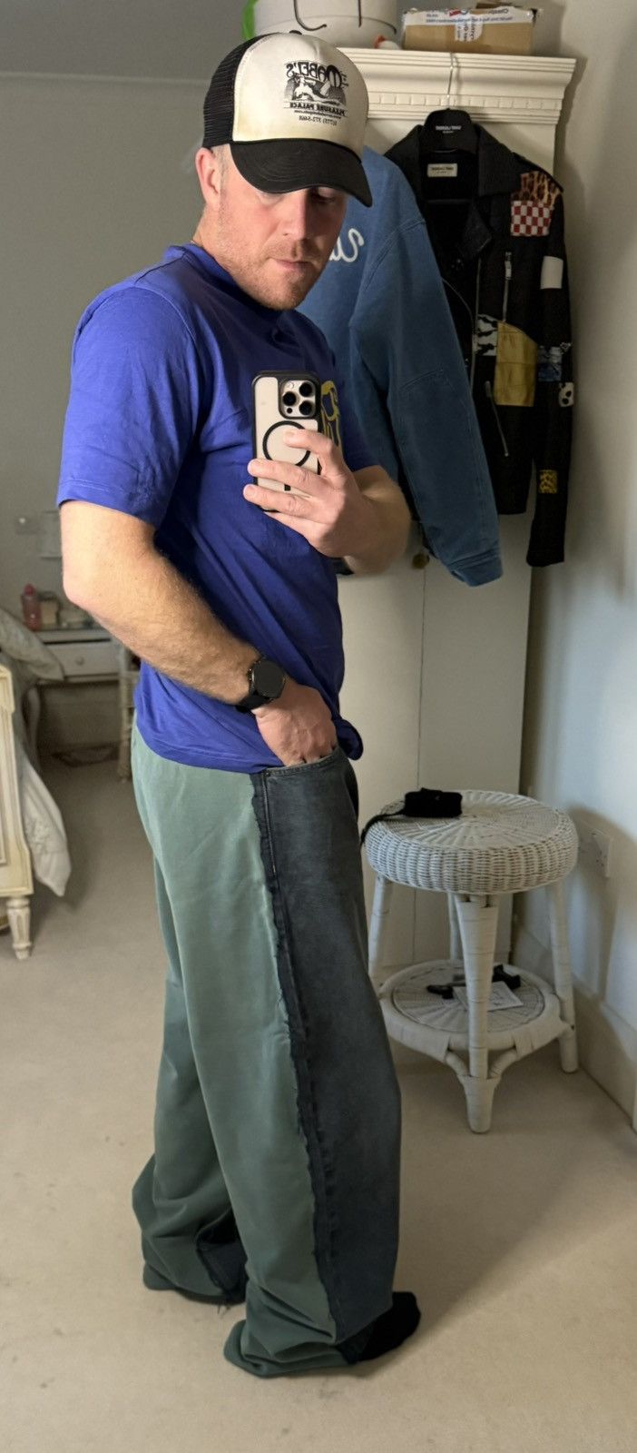 Balenciaga SS23 Balenciaga mud show hybrid baggy jeans joggers sweats Size US 32 / EU 48 - 25 Thumbnail