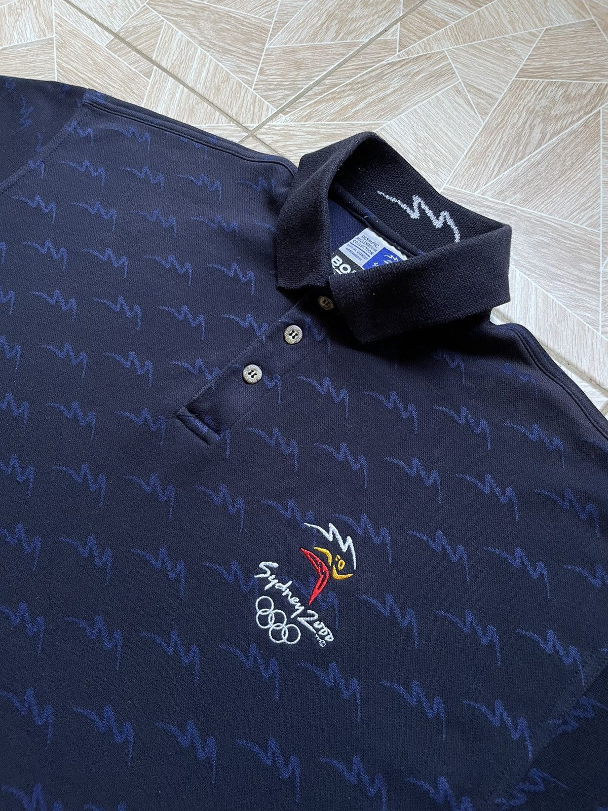 Vintage Vintage Bonds Sydney Olympics Games Mens Monogram Polo XL Size US XL / EU 56 / 4 - 2 Thumbnail