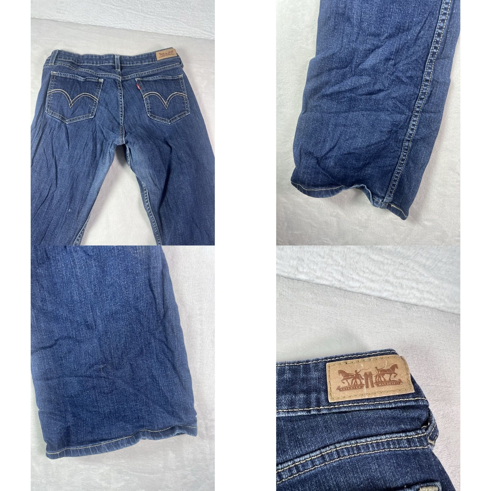 Levi's Levi's 518 Jeans Women's 29x30 Blue Medium Wash Bootcut Slim Regular Size 29" - 9 Thumbnail
