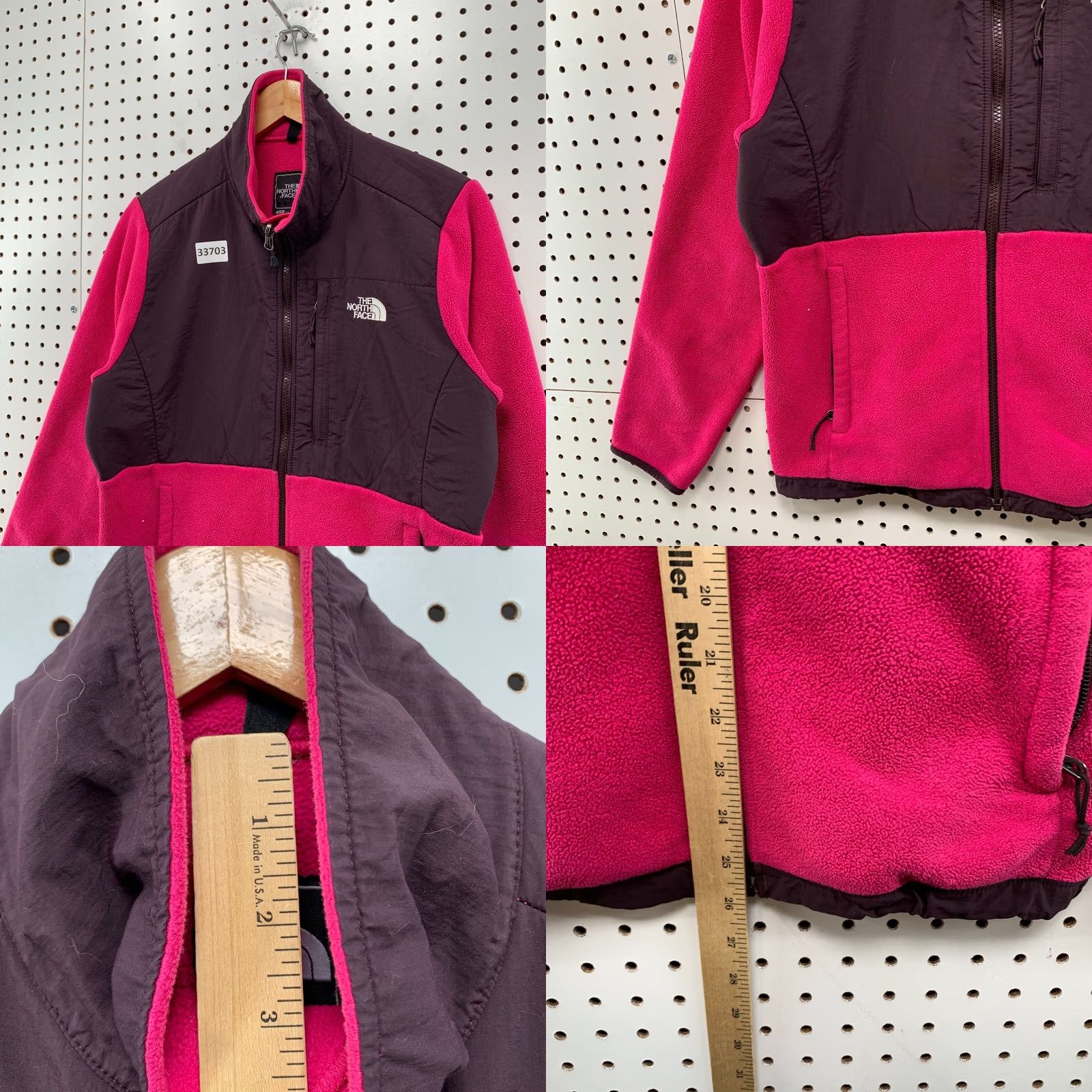 The North Face The North Face Denali Jacket Womens Medium Pink Fleece Full Zip Size M / US 6-8 / IT 42-44 - 8 Thumbnail