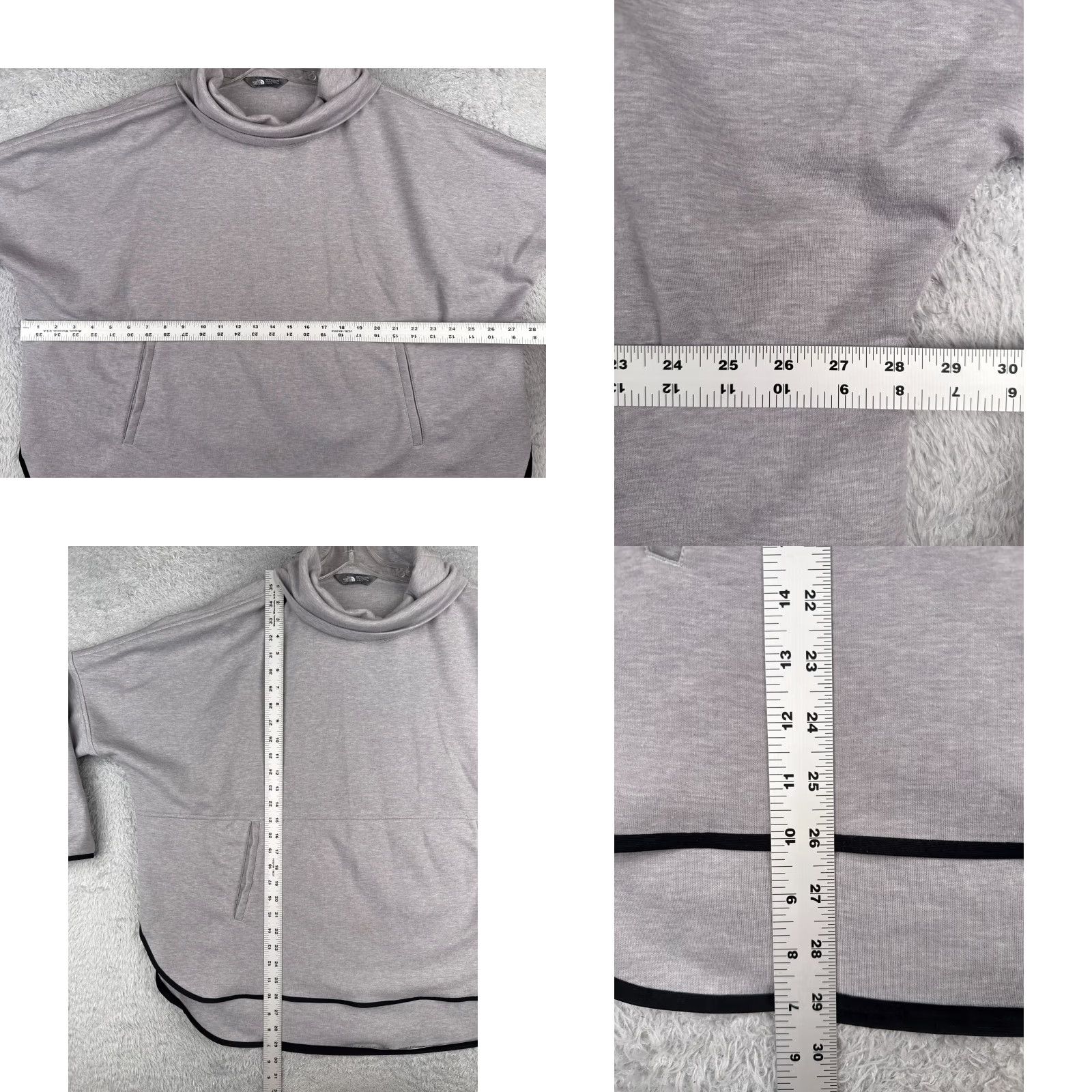 The North Face The North Face Sweater Womens L - Regular Fit Pullover Crew Neck Pockets Gray Jersey Cotton Blend Polyester Knit Knitwear Shirt Size L / US 10 / IT 46 - 8 Thumbnail