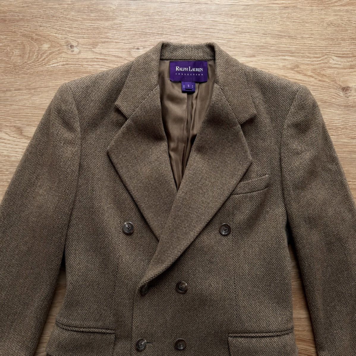 Ralph Lauren Purple Label VINTAGE RALPH LAUREN DOUBLE BREASTED CASHMERE BLAZER Size M / US 6-8 / IT 42-44 - 1 Thumbnail
