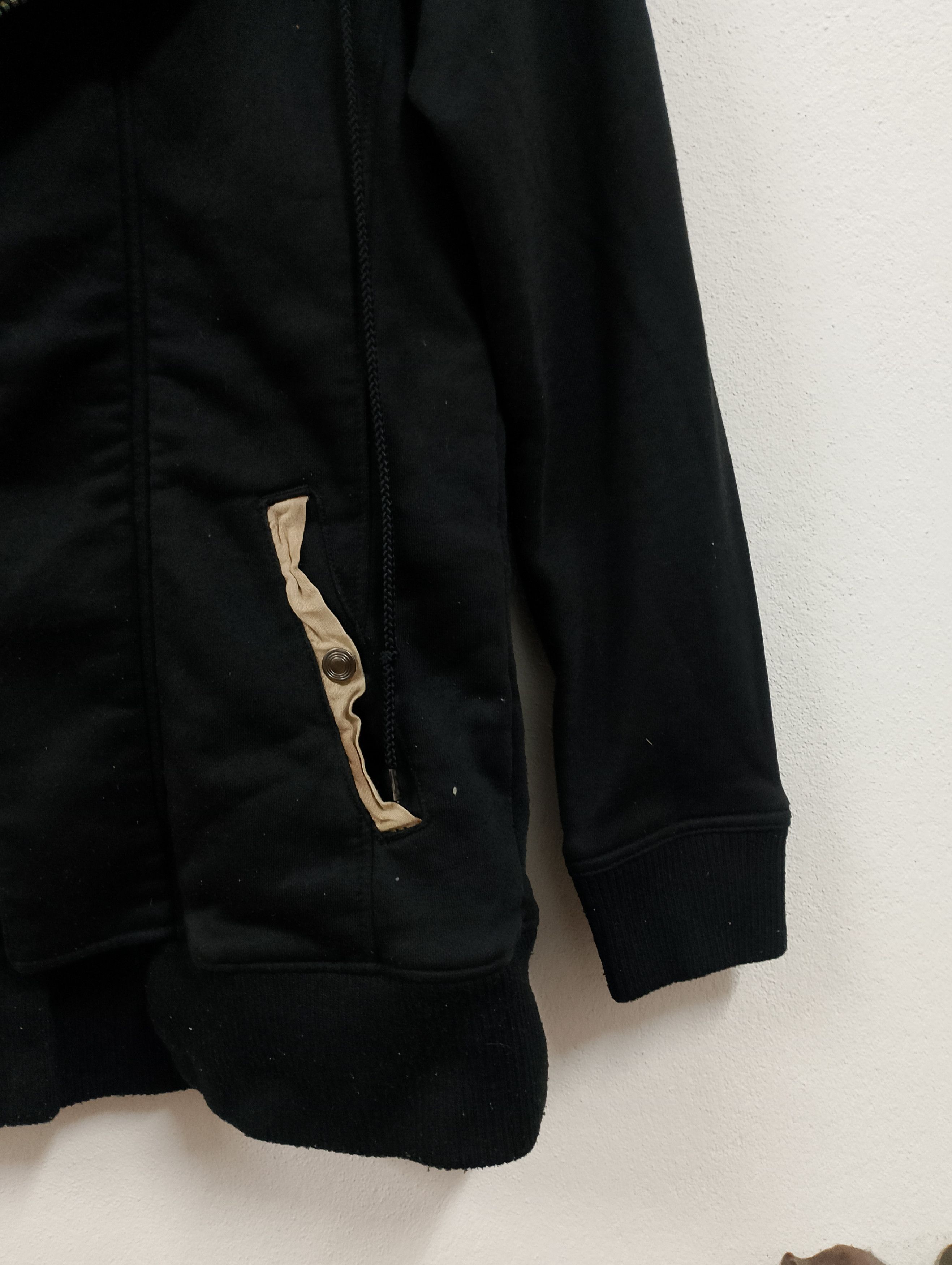 Tornado Mart Tornado Mart Asymmetrical Zip Hoodie - Black Fleece-Lined Size US S / EU 44-46 / 1 - 4 Thumbnail