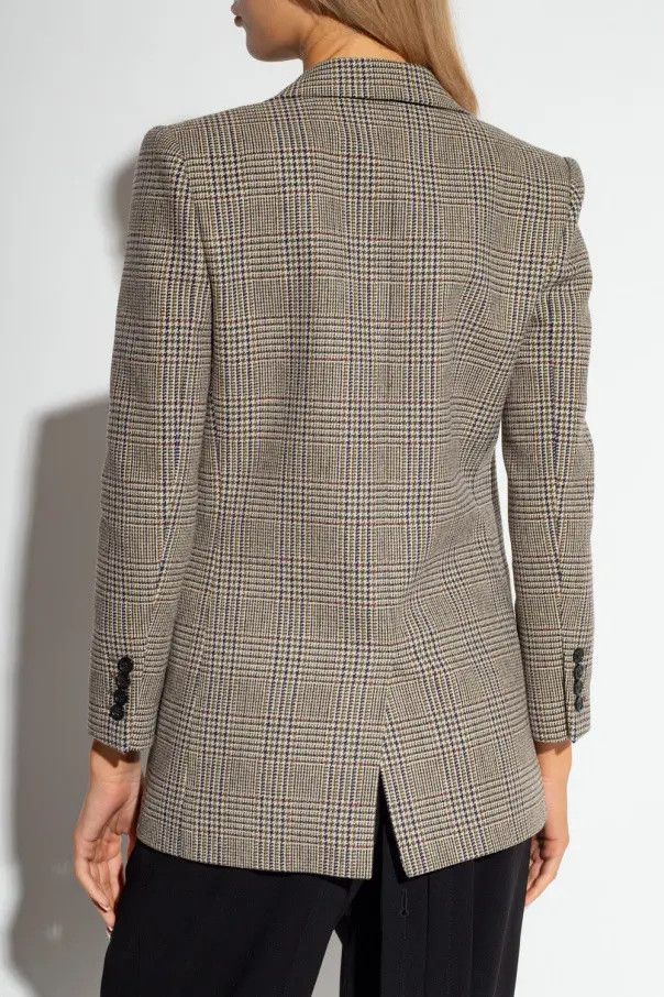 Saint Laurent Paris o1bcso1str1224 Single Breasted Jacket In Wool in Multicolor Size M / US 6-8 / IT 42-44 - 4 Thumbnail