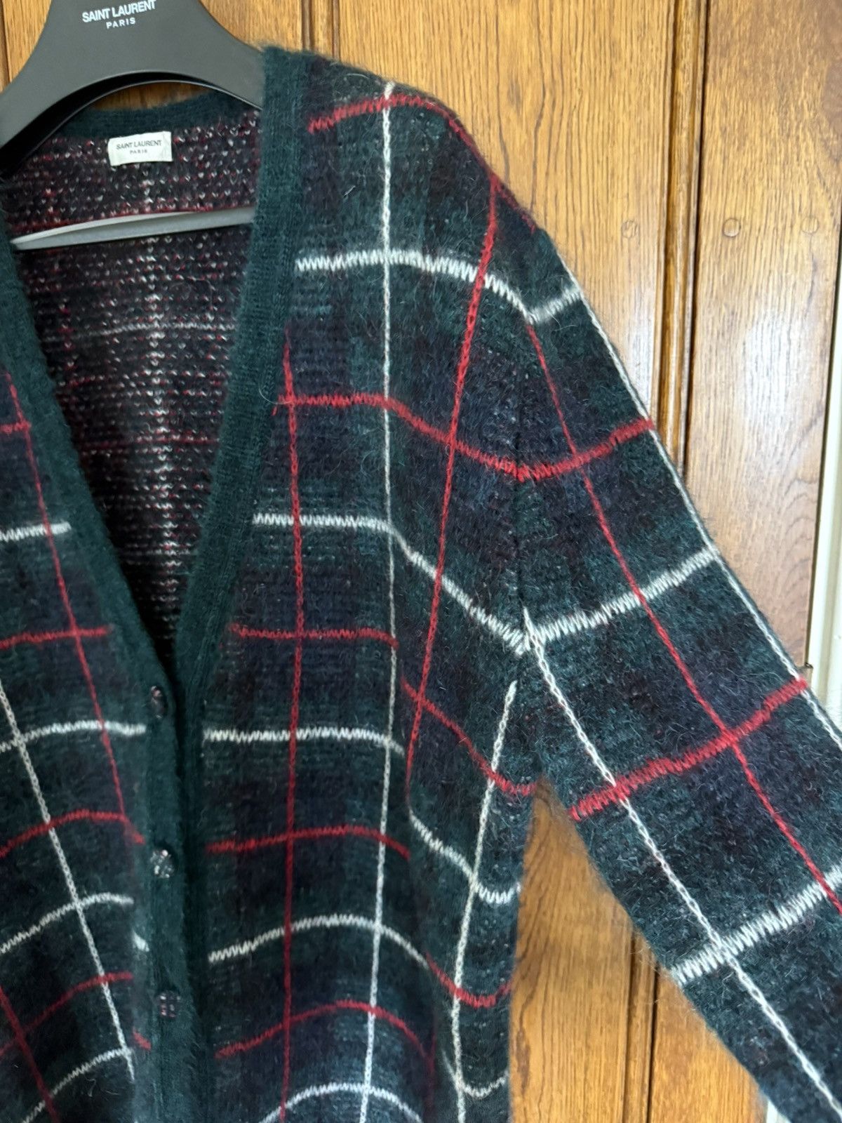 Saint Laurent Paris FW14 Saint Laurent cardigan mohair wool Hedi Slimane Grail Size US XL / EU 56 / 4 - 12 Thumbnail