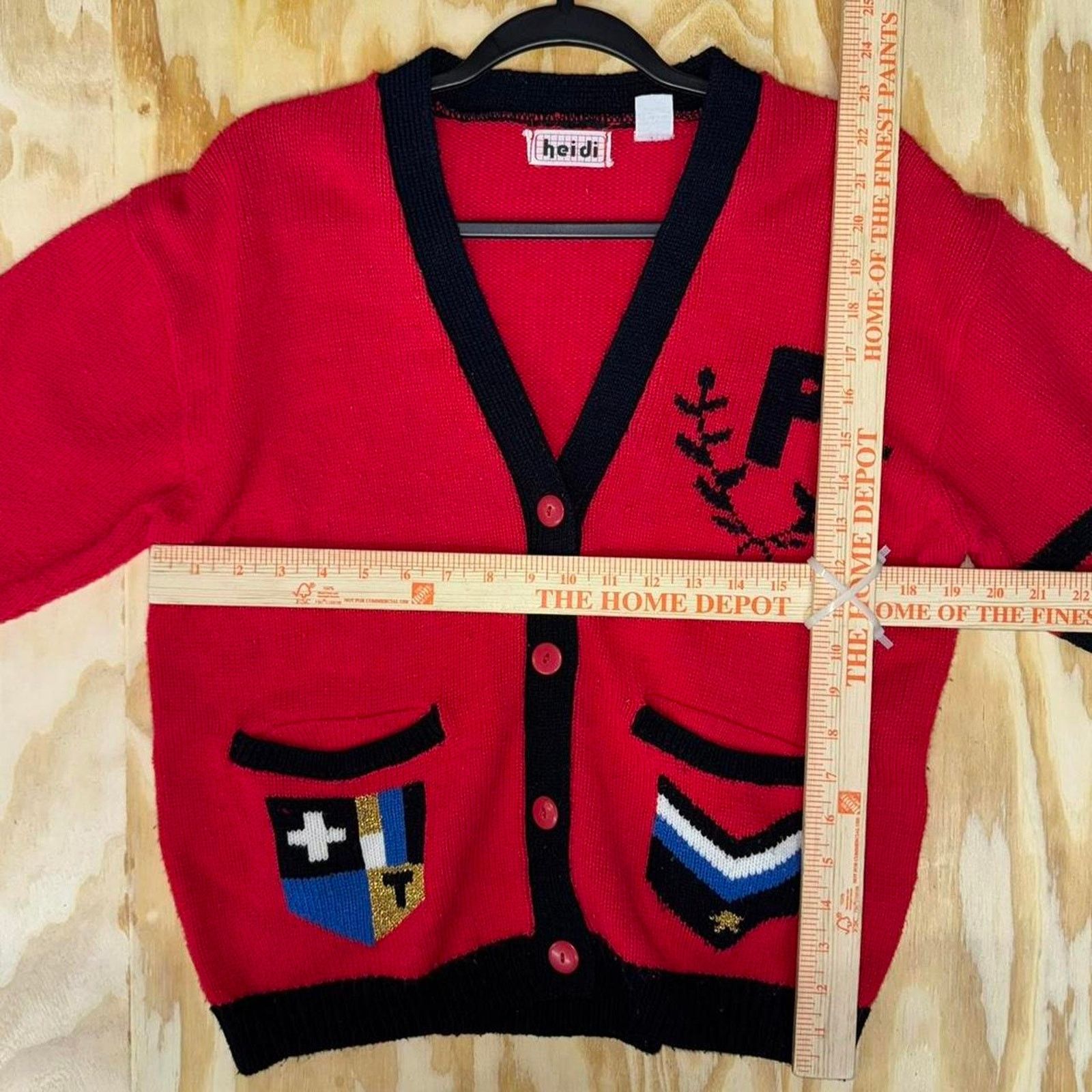 Vintage Vintage y2k lettermans style 1990s essential knit cardigan Size US L / EU 52-54 / 3 - 2 Thumbnail