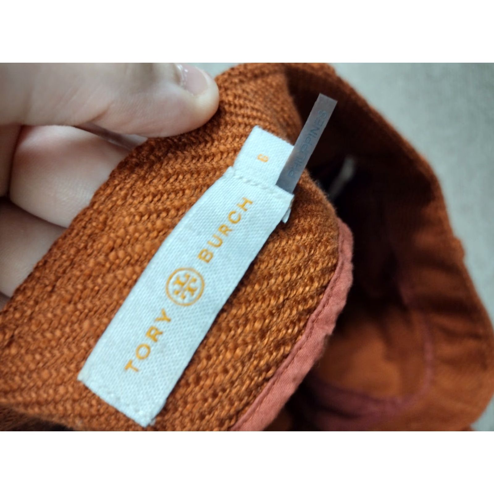 Tory Burch Tory Burch Orange Woven Pants Womens Cotton Retro Wide-Leg 6 Orange Retro Womens Tory Burch Pants Size 28" / US 6 / IT 42 - 2 Thumbnail