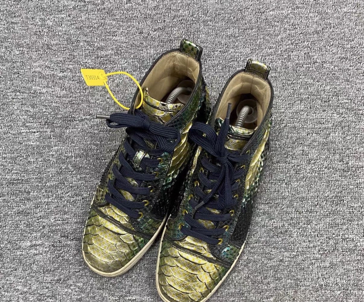 Christian Louboutin CHRISTIAN LOUBOUTIN CL Snakeskin Sneakers J16 Size US 8.5 / EU 41-42 - 3 Thumbnail