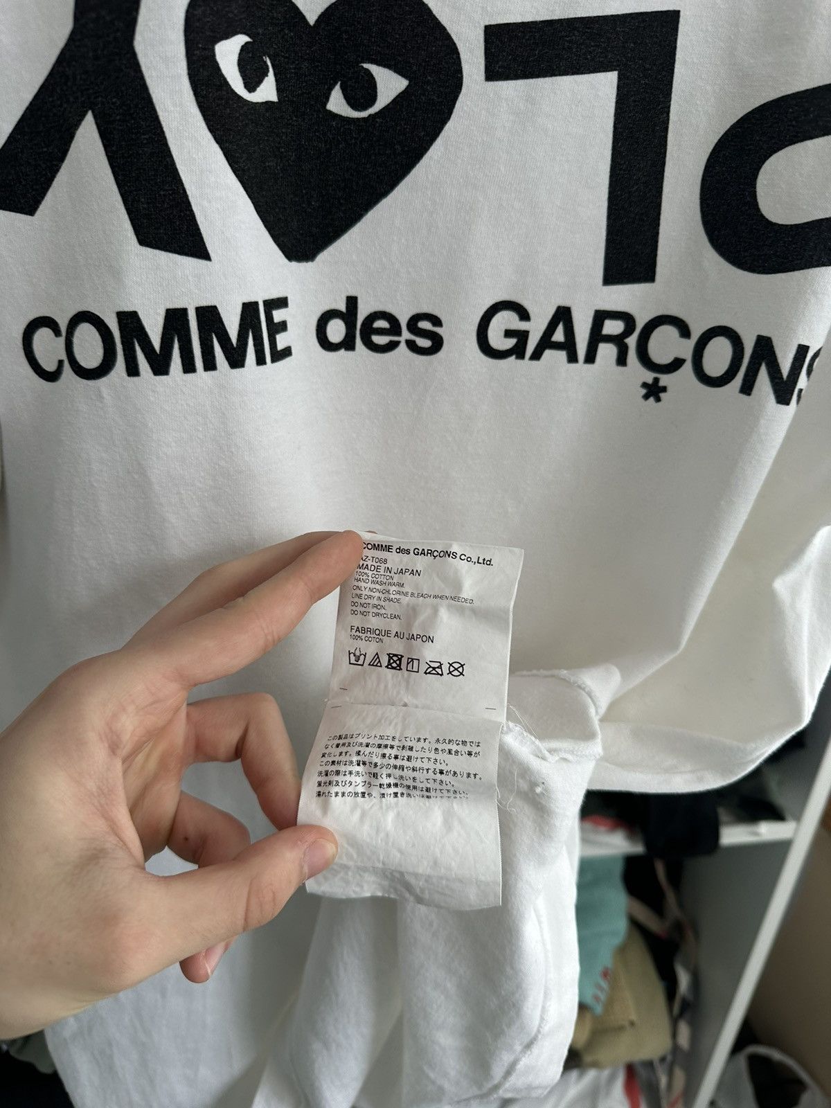Comme des Garcons 🔥VINTAGE COMME DES GARCONS REVERSE LOGO HEART T SHIRT🔥 Size US L / EU 52-54 / 3 - 9 Thumbnail