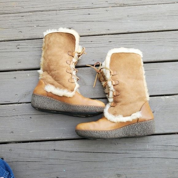 Born Born Nome Camel Honey Tan Suede Leather Shearling Rancher Es Size US 10 / IT 40 - 7 Thumbnail