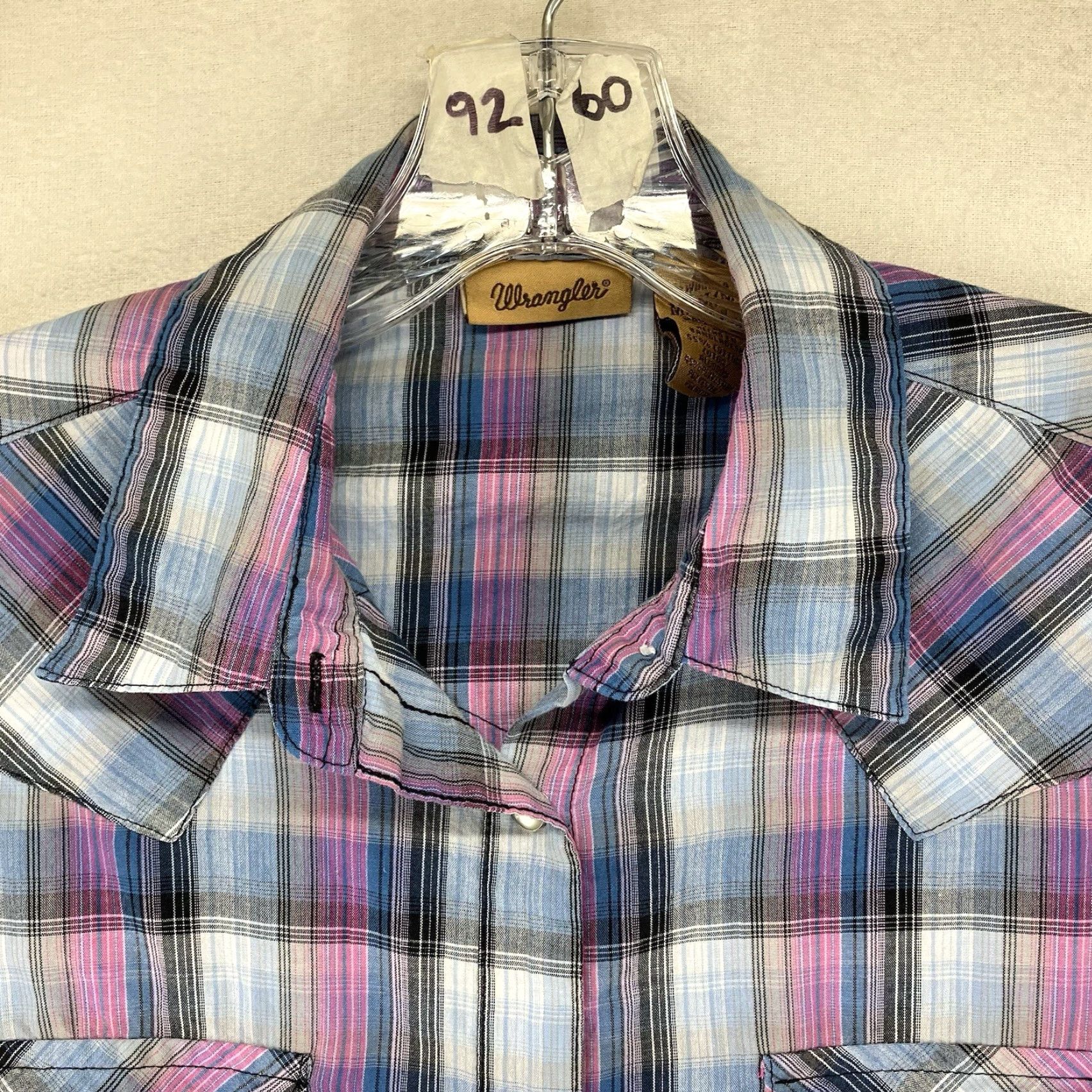 Wrangler Wrangler Western Shirt Pear Snap Long Sleeve Button-Up Cotton Blend Multicolor Adult Medium Womens Size M / US 6-8 / IT 42-44 - 4 Thumbnail