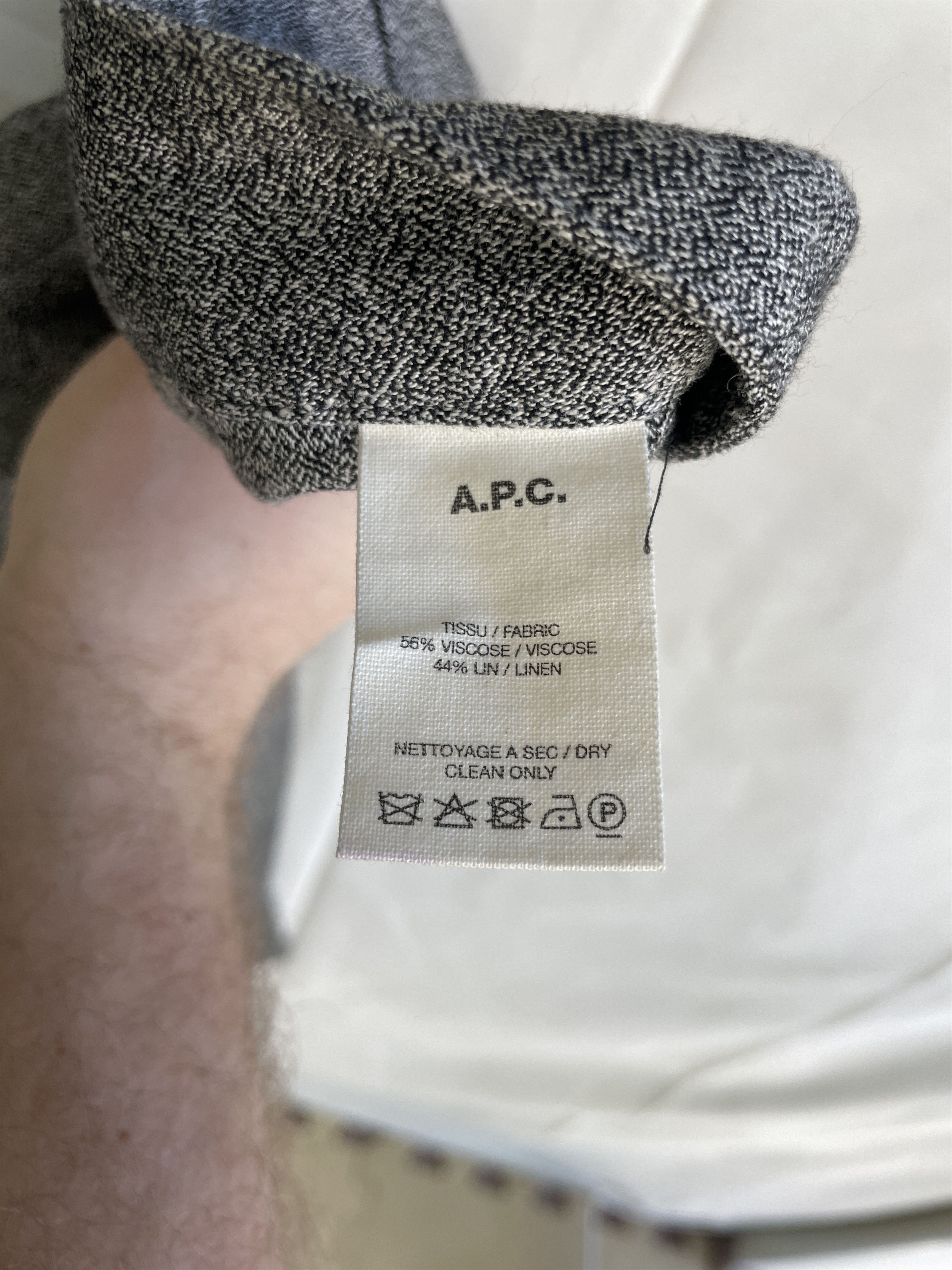 A.P.C. A.P.C. Womens Melange Viscose Linen Tapered Pleated Trousers Size 26" / US 2 / IT 38 - 10 Thumbnail