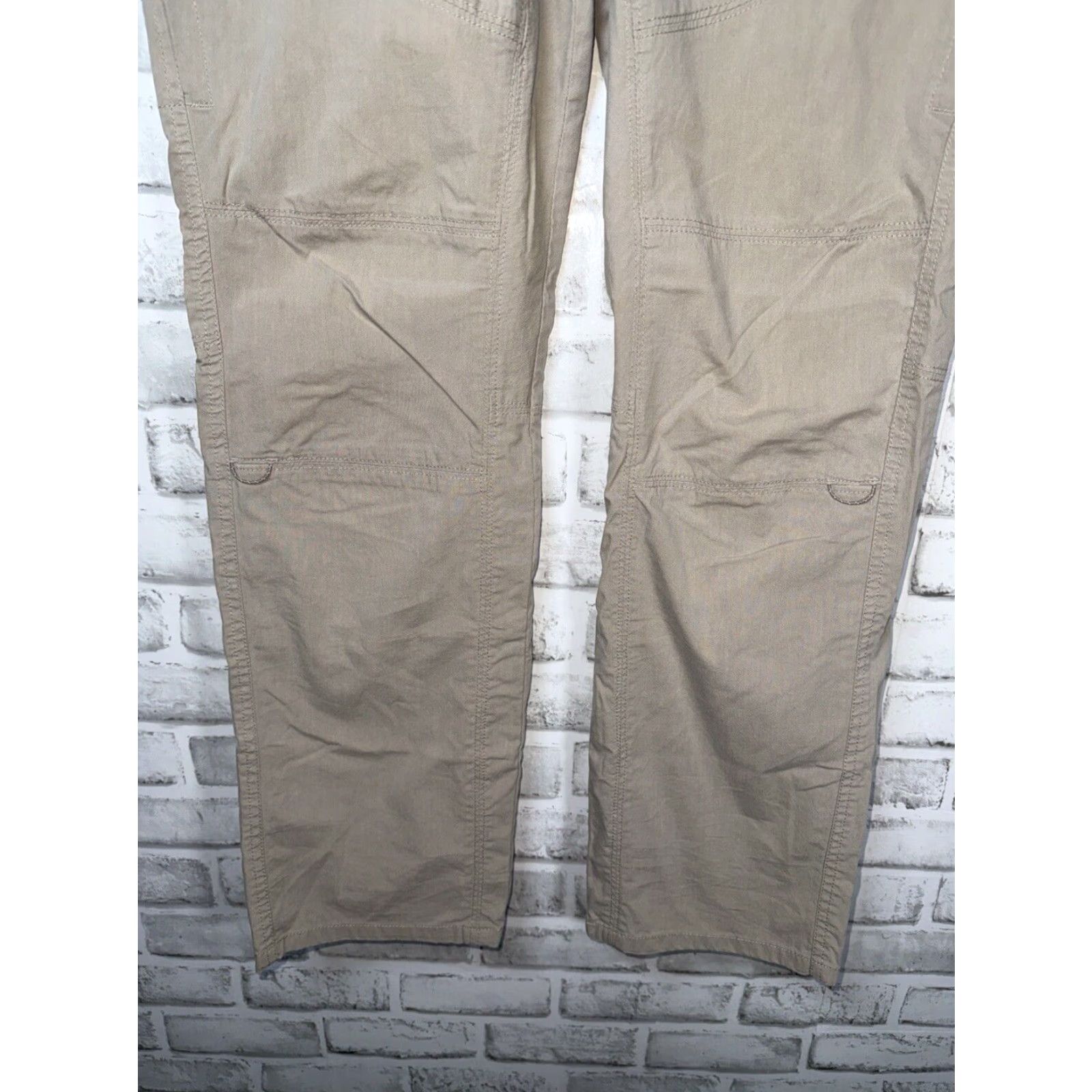 Vintage KUHL Lightweight Cotton Blend Women's Hiking Pants 10R Light Beige Size 32" / US 10 / IT 46 - 6 Thumbnail