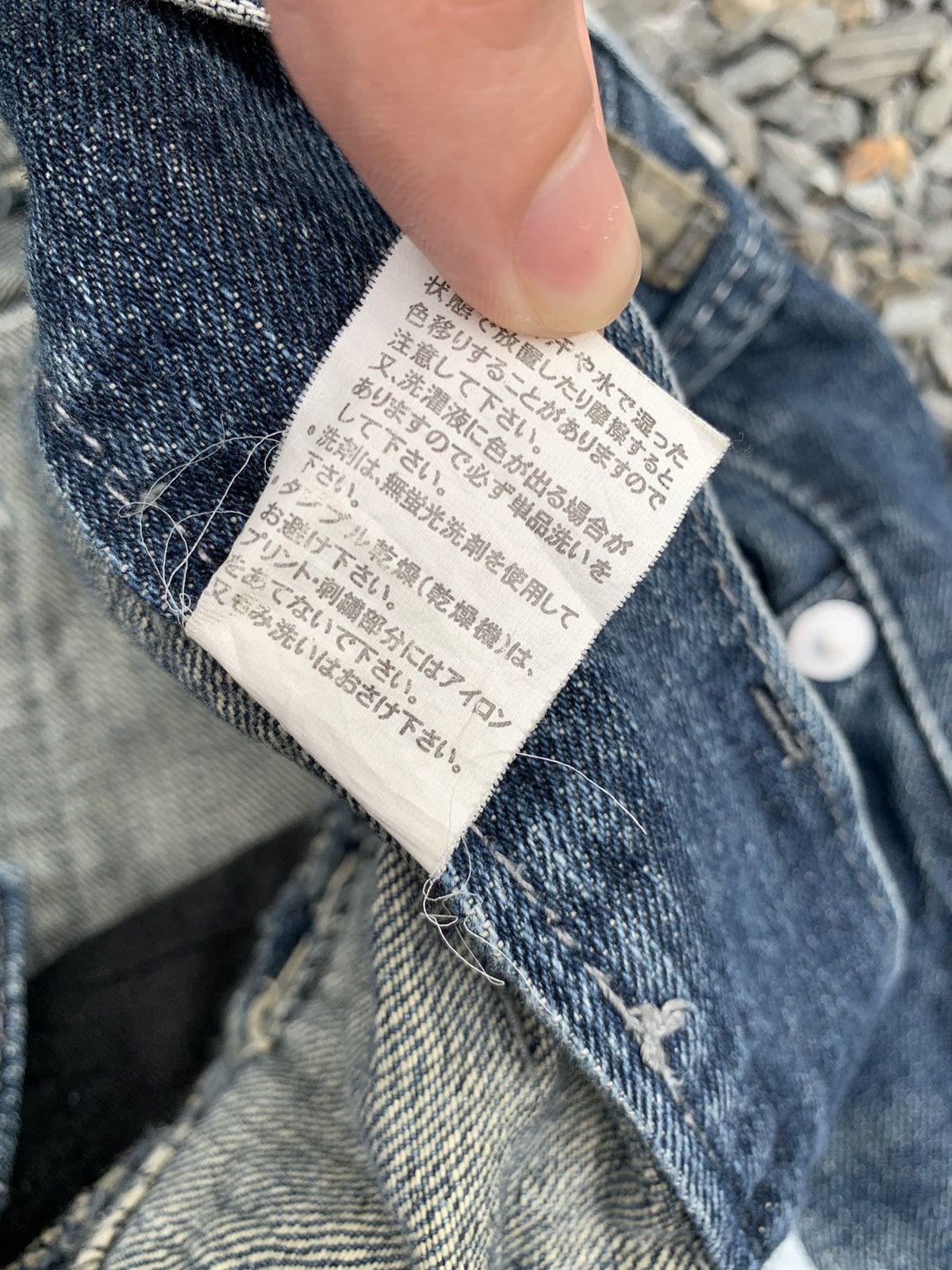 Tornado Mart FLARE JACK SERIKA DOUBLE WAIST WING PUNK DISTRESSED DENIM Size US 32 / EU 48 - 21 Thumbnail