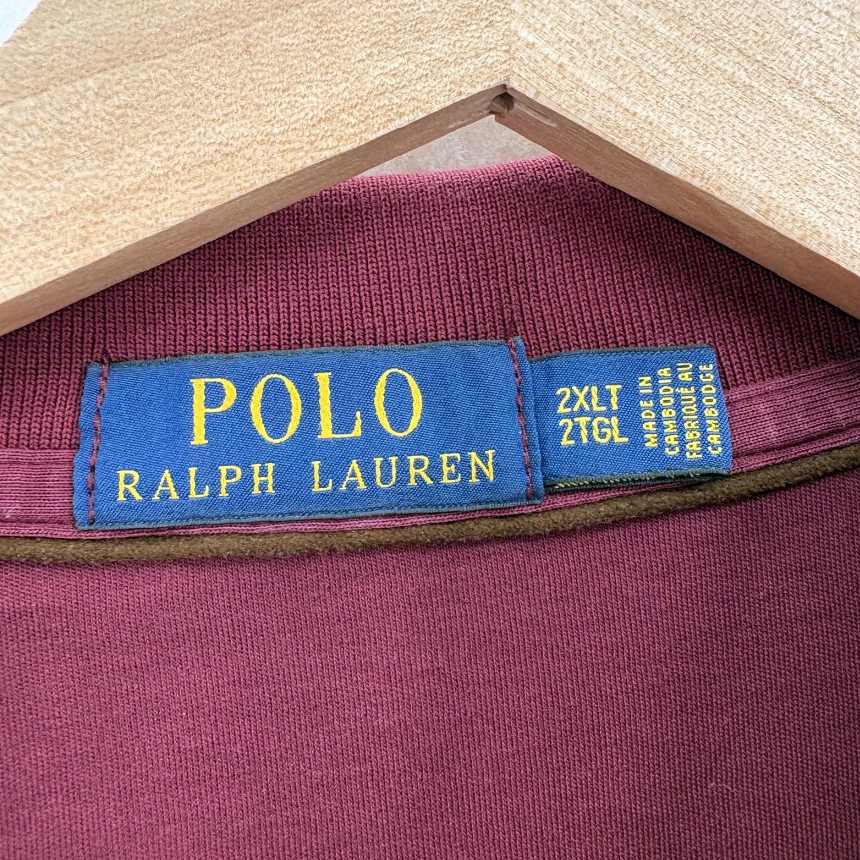 Polo Ralph Lauren Polo Ralph Lauren Polo Shirt Mens 2XLT Red Classic Fit Long Sleeve Pony Logo Size US XXL / EU 58 / 5 - 4 Thumbnail