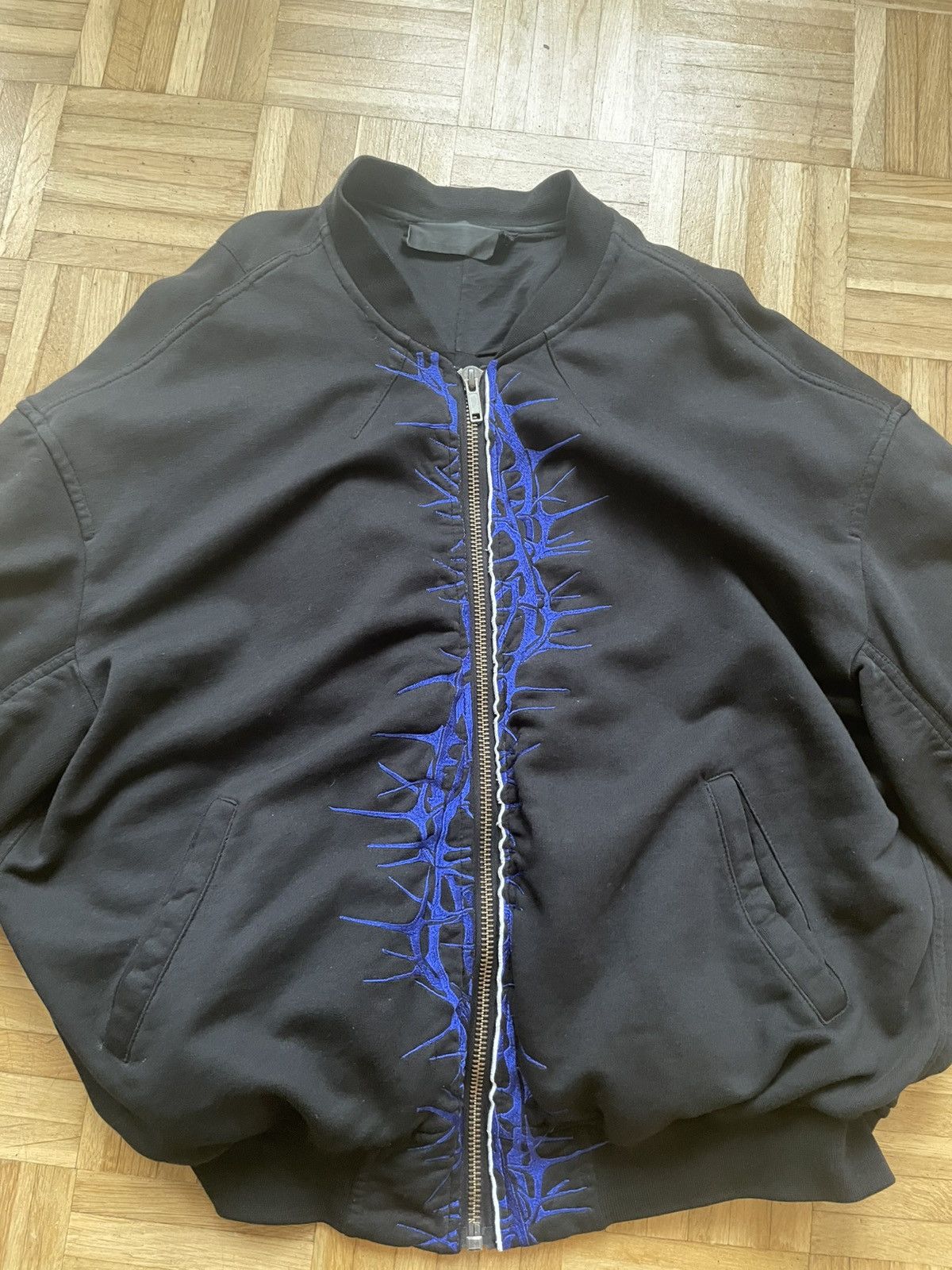 Haider Ackermann Haider Ackermann SS19 Thorn Embroidered Bomber Size US M / EU 48-50 / 2 - 2 Thumbnail