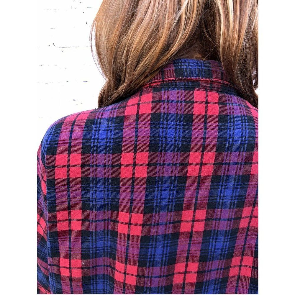 Other New LF Carmar Vintage Stonewashed Flannel Boyfriend Shirt O Size XS / US 0-2 / IT 36-38 - 5 Thumbnail