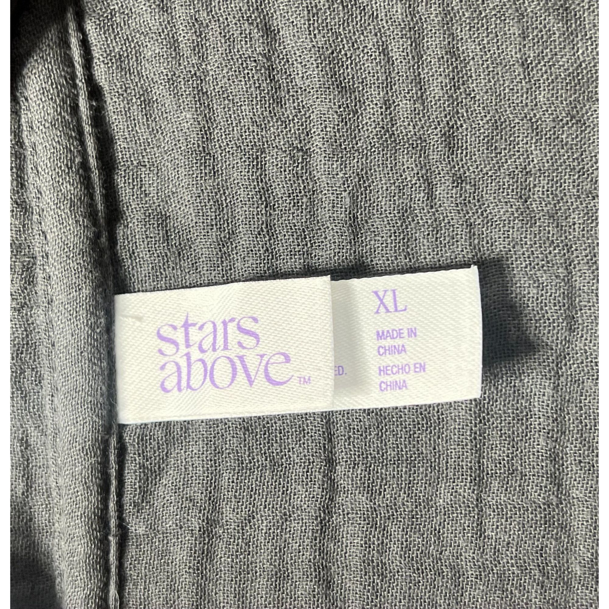 Other Stars Above - Women's Gauze Sleepwear Top - Gray - Extra Lar Size XL / US 12-14 / IT 48-50 - 11 Thumbnail