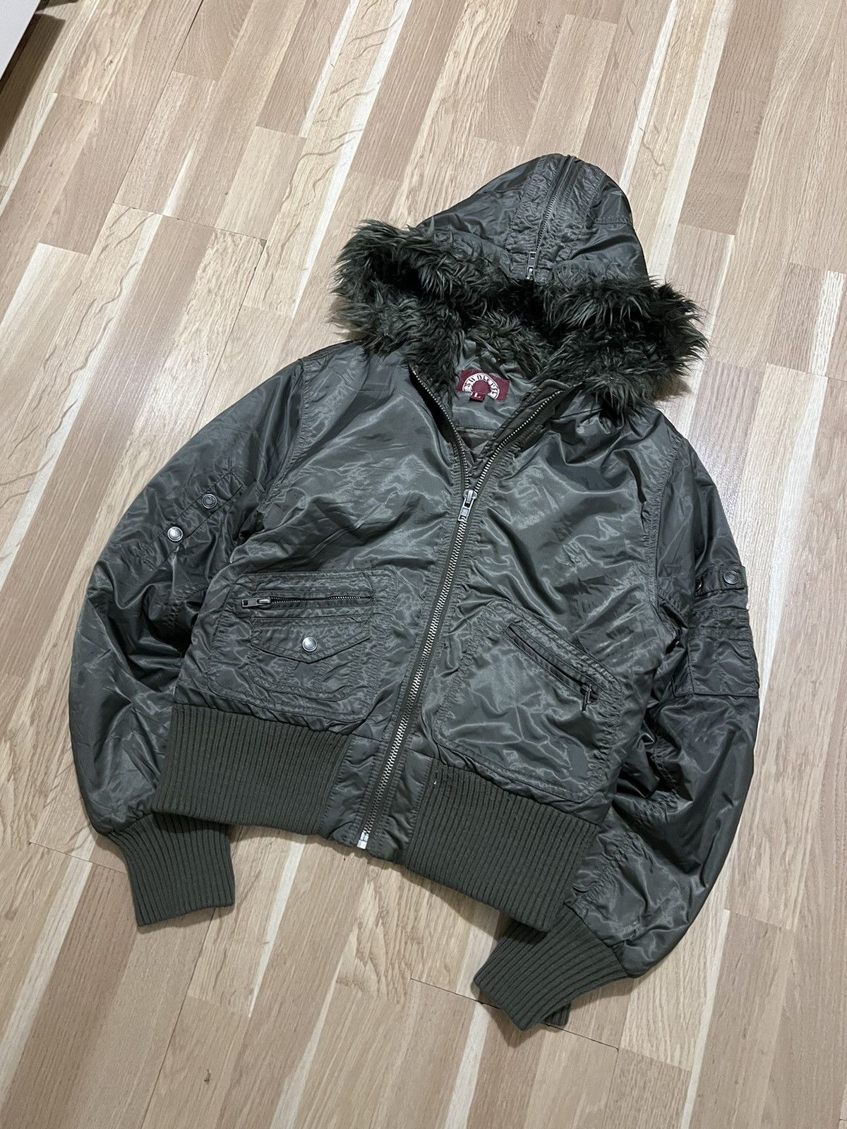 If Six Was Nine × Le Grande Bleu (L.G.B.) Vintage le grand bleu faux fur bomber jacket glamour y2k Size M / US 6-8 / IT 42-44 - 3 Thumbnail