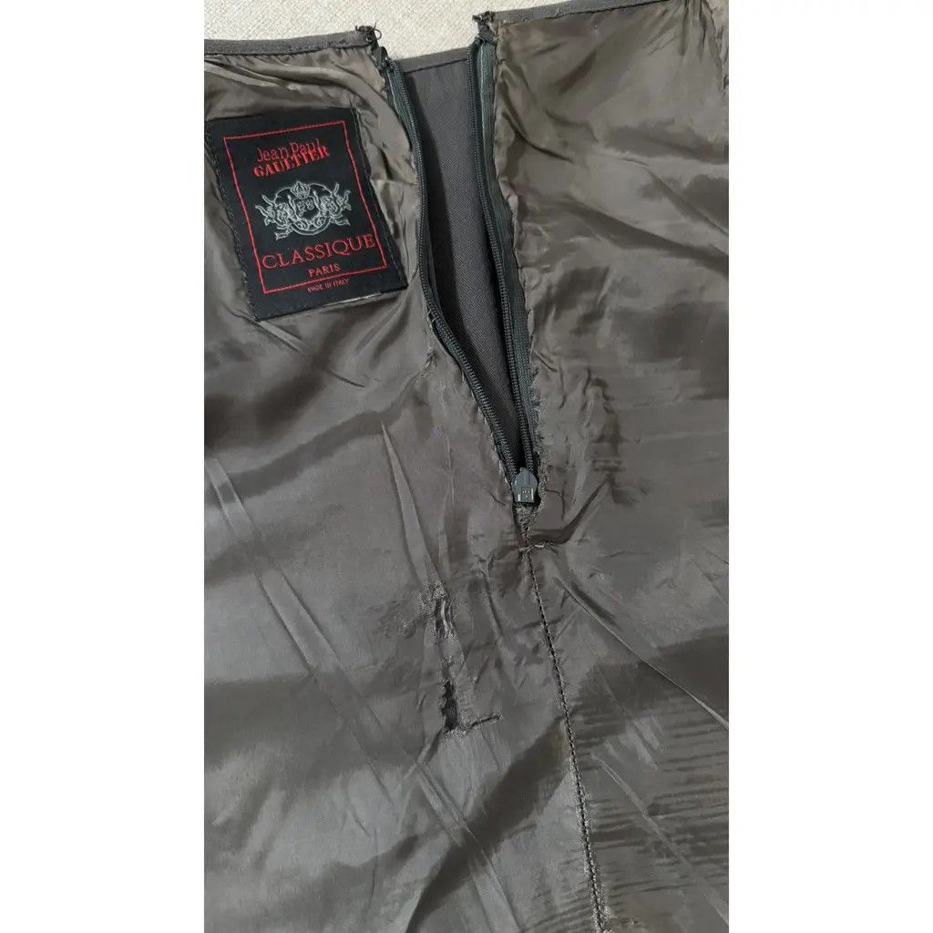 Jean Paul Gaultier Jean Paul Gaultier Vintage Grey Wool Button Skirt Suit FR40 Size M / US 6-8 / IT 42-44 - 6 Thumbnail