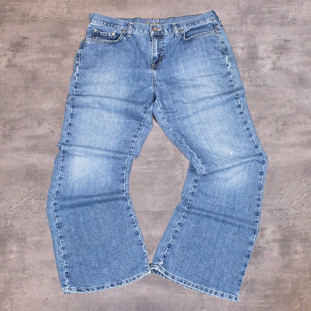 Japanese Brand Y2K 2000's Midwash Baggy Relax Fit Wide JNCO Denim Pant's Size US 34 / EU 50 - 2 Thumbnail