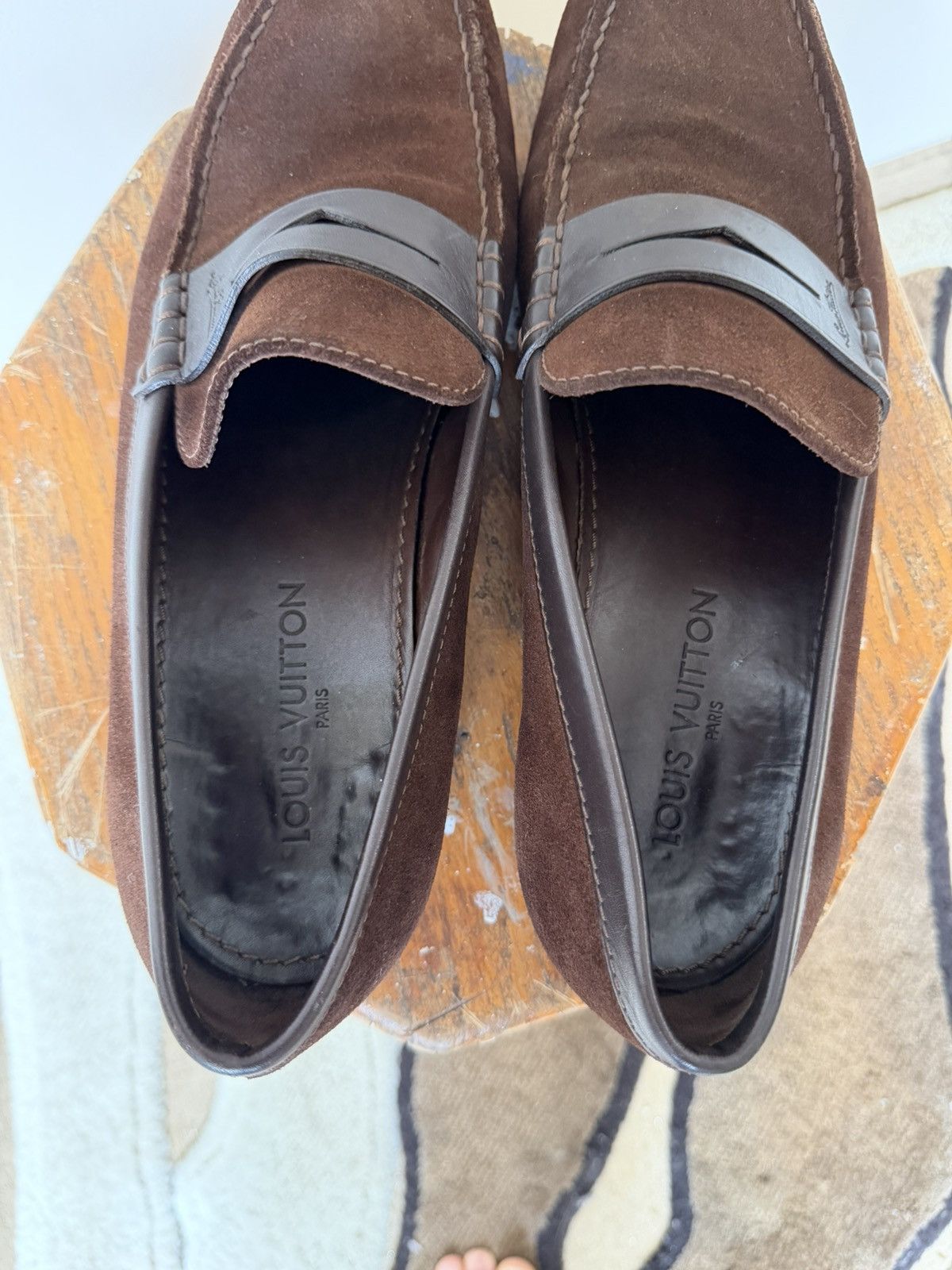 Louis Vuitton Vintage Louis Vuitton Suede Loafers Luxury Size US 10 / EU 43 - 10 Thumbnail