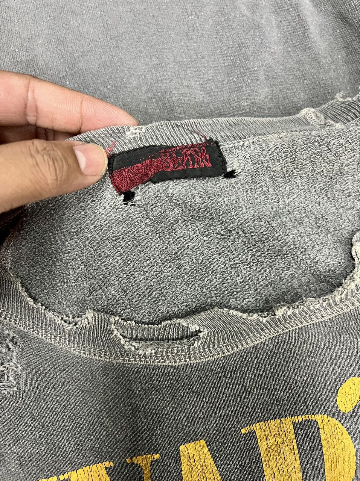 Japanese Brand RNA INC VIVARNA GRUNGE RIPPED LONGSLEEVE SWEAT Size US M / EU 48-50 / 2 - 8 Thumbnail