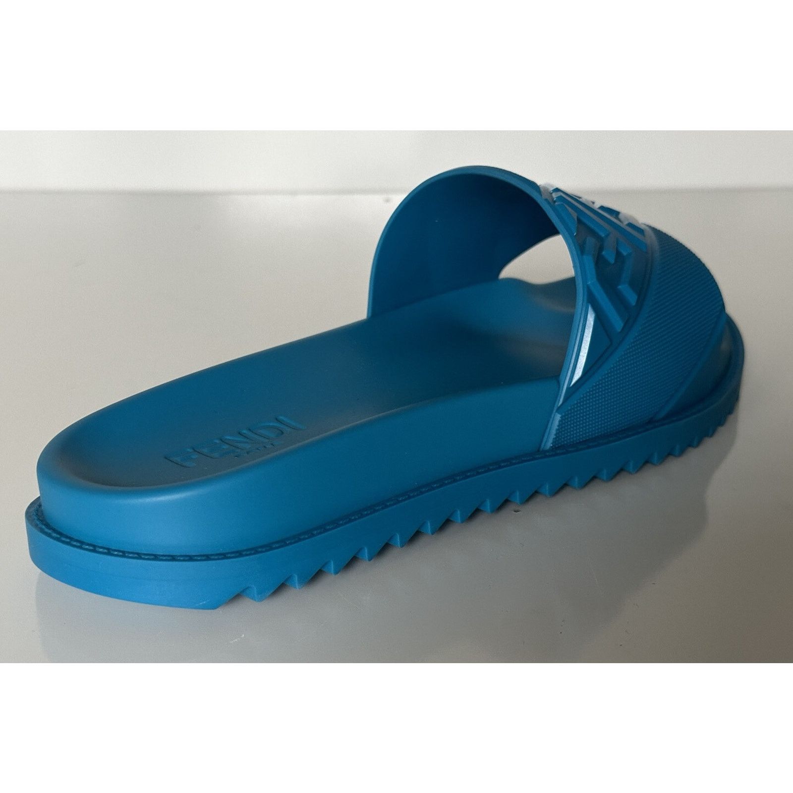 Fendi Fendi Men's FF Rubber Sandals Cyber Blue 13 US/12 UK 7X1377 Size US 13 / EU 46 - 8 Thumbnail