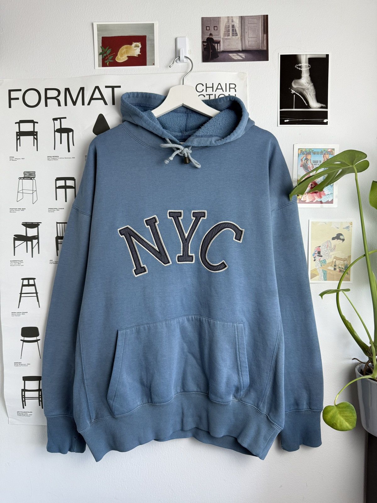 Vintage y2k NYC baggy hoodie XL karl kani jnco fubu skate 90s