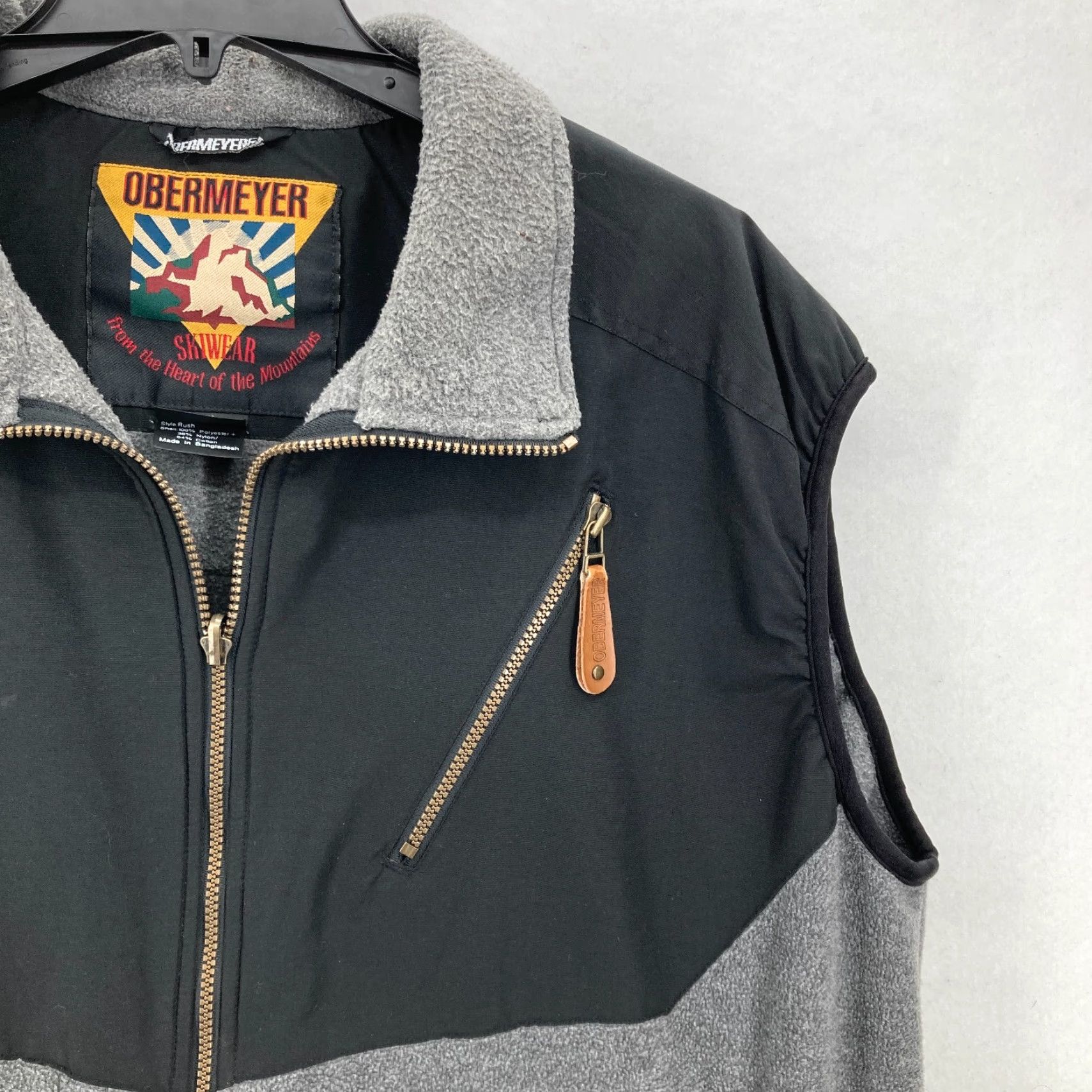 Obermeyer Vintage Obermeyer Rush Ski Fleece Full Zip Vest Mens XL Gray Outdoors Winter Size US XL / EU 56 / 4 - 2 Thumbnail