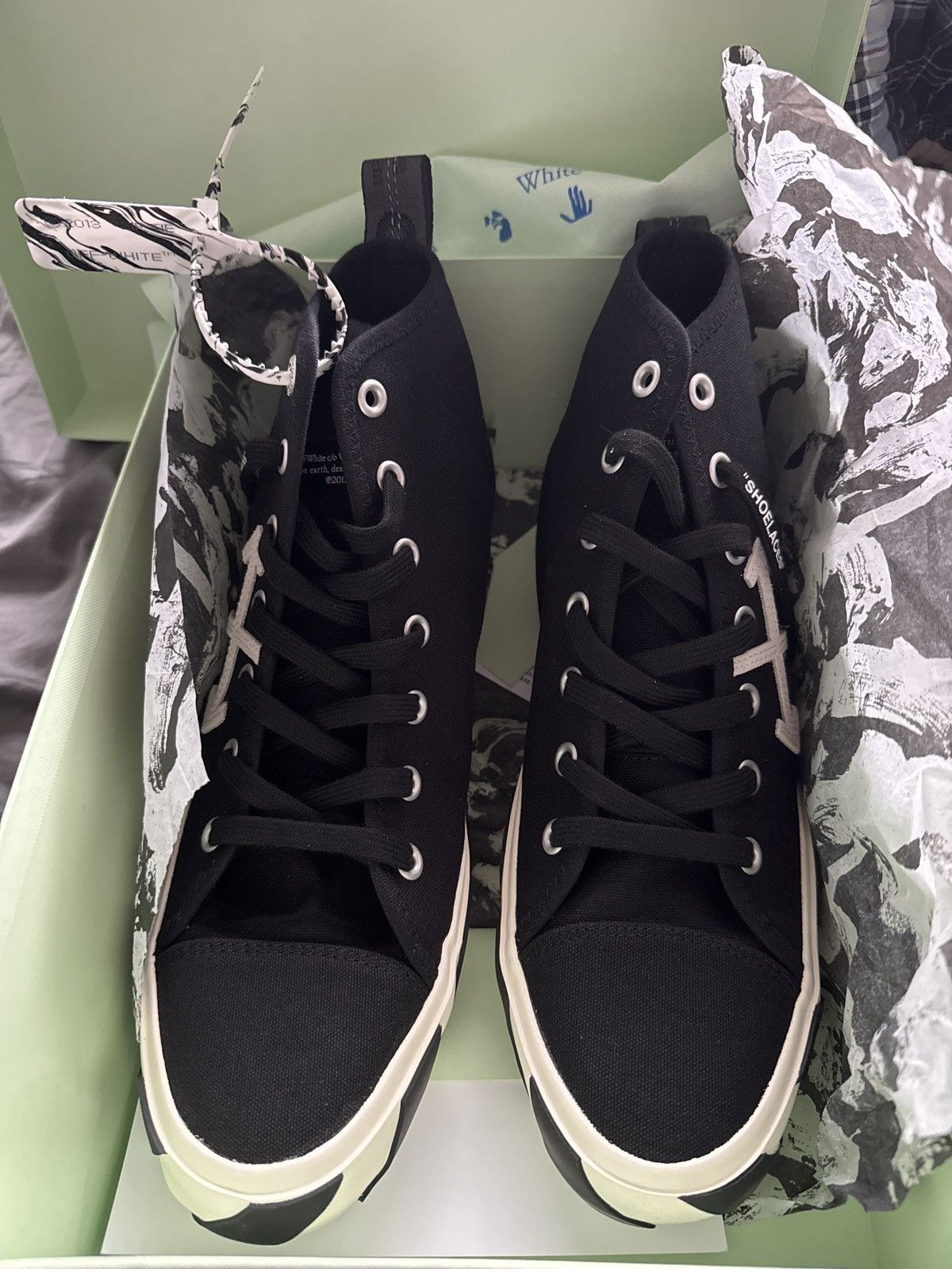 Off-White Off White Mid Top Vulcanized Canvas Size US 11 / EU 44 - 7 Thumbnail