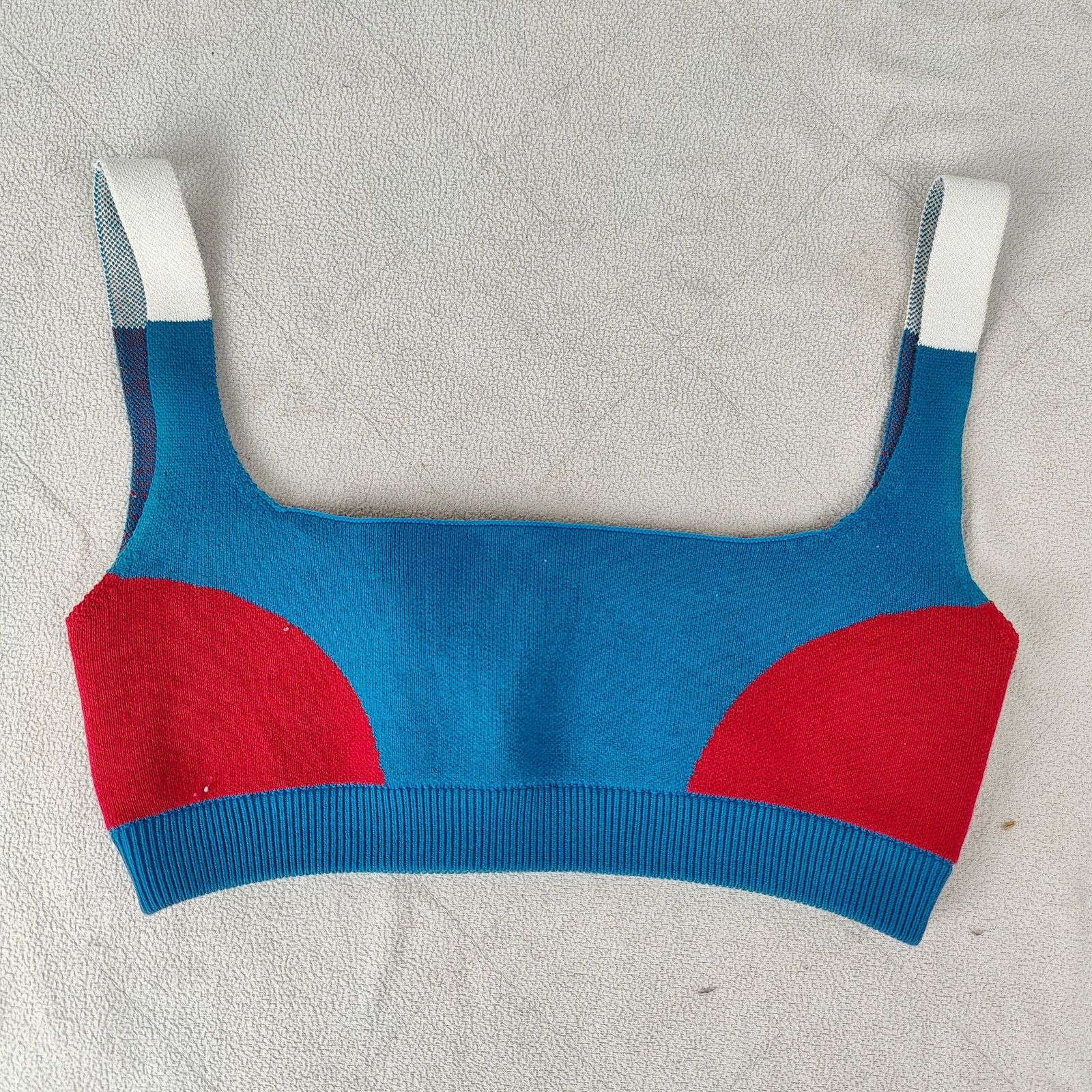 Other Nagnata Color Block Bralette Womens XS Teal Rouge Pullover Size ONE SIZE - 1 Thumbnail