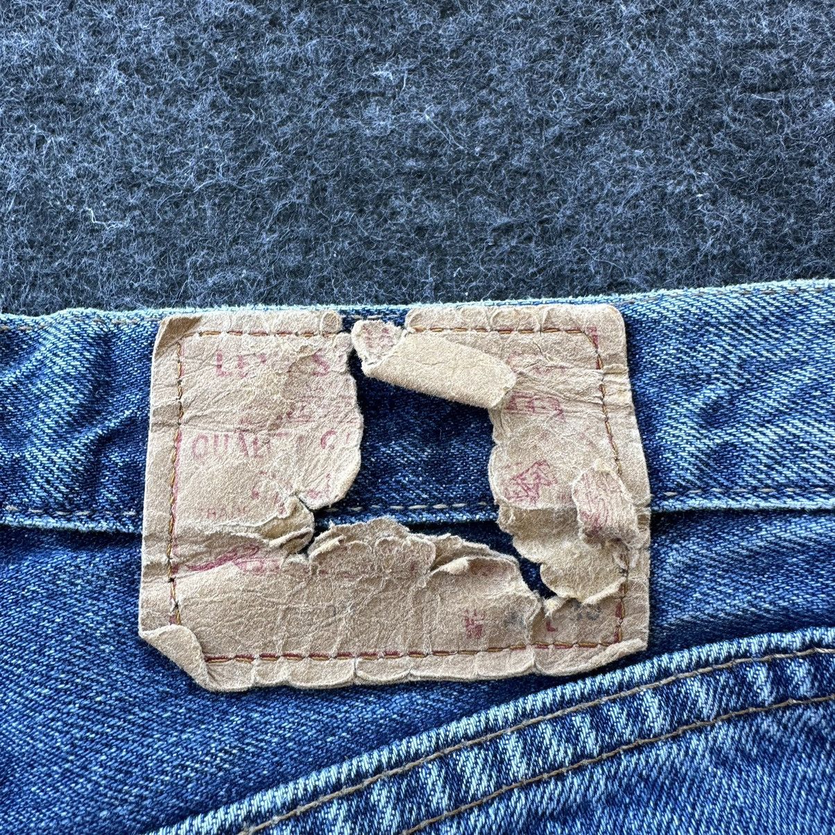 Levi's Vintage Levis 501 France Destroyed Denim 28x30 D633 Size US 28 / EU 44 - 9 Thumbnail