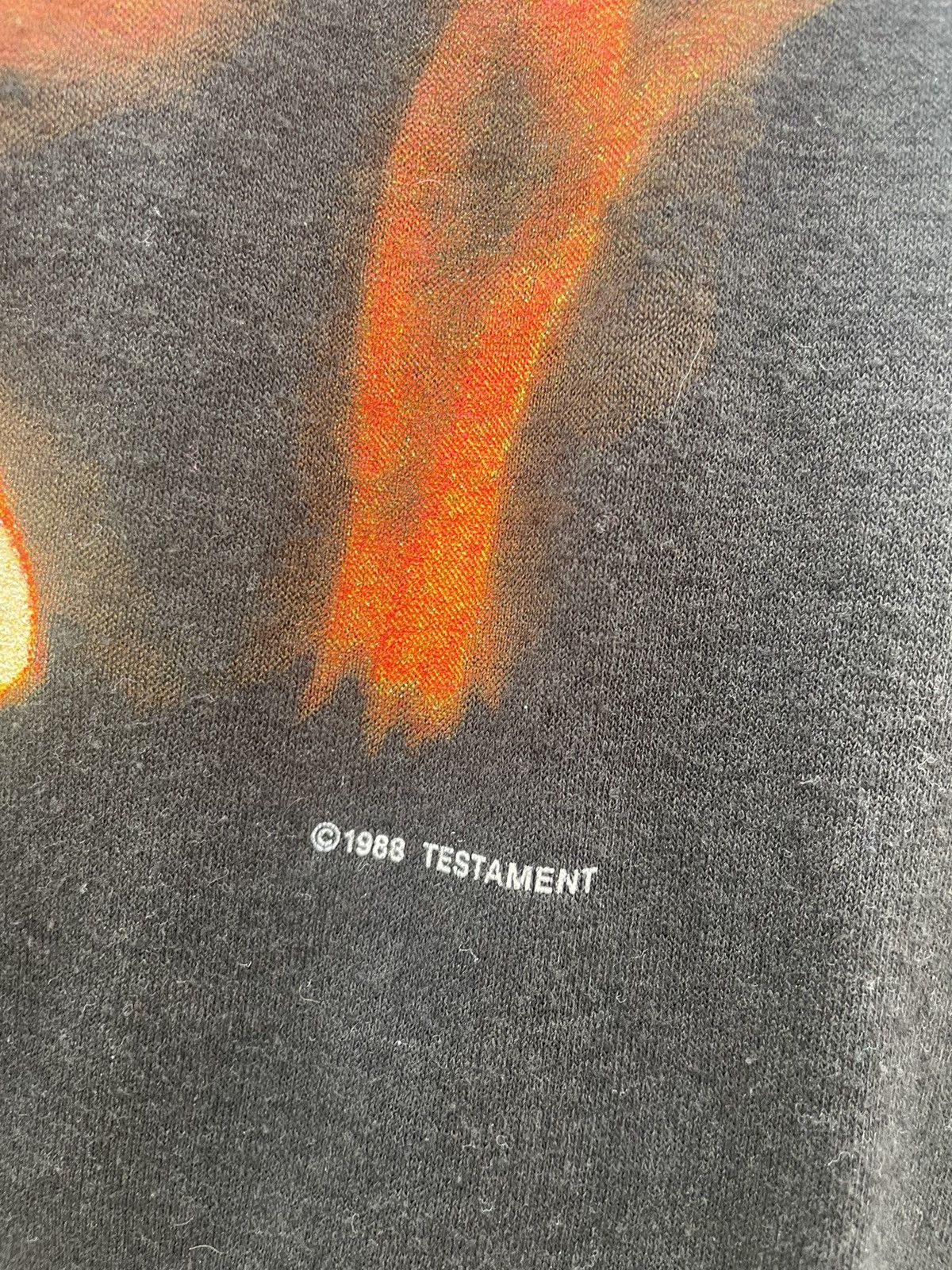 Band Tees × Vintage Vintage 1988 Testament Trial By Fire T-Shirt Size US M / EU 48-50 / 2 - 2 Thumbnail