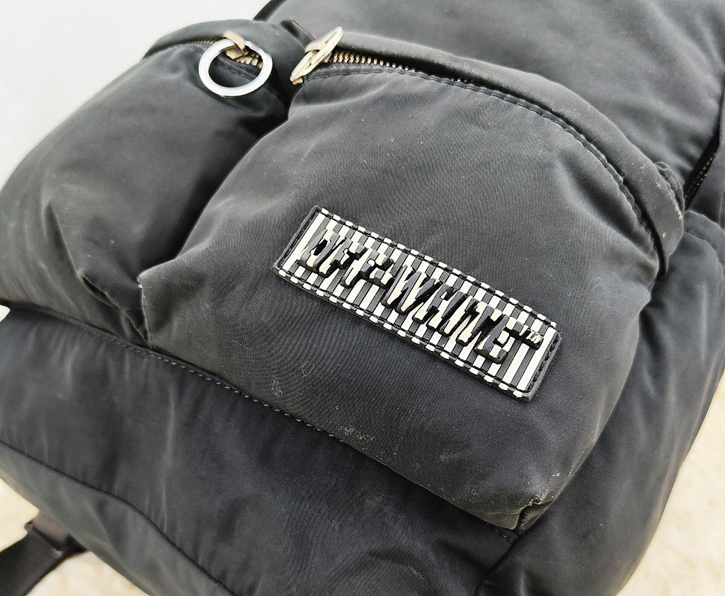 Off-White OFF WHITE distressed illusion logo black backpack Size ONE SIZE - 4 Thumbnail